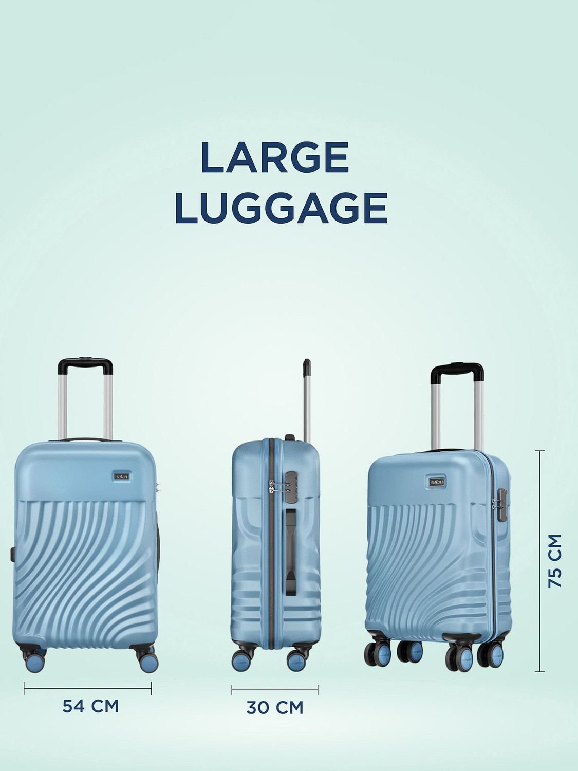 Image of SAFARI KEPLAR 3P 4W Cabin & Check-in Set 8 Wheels - 30 inch