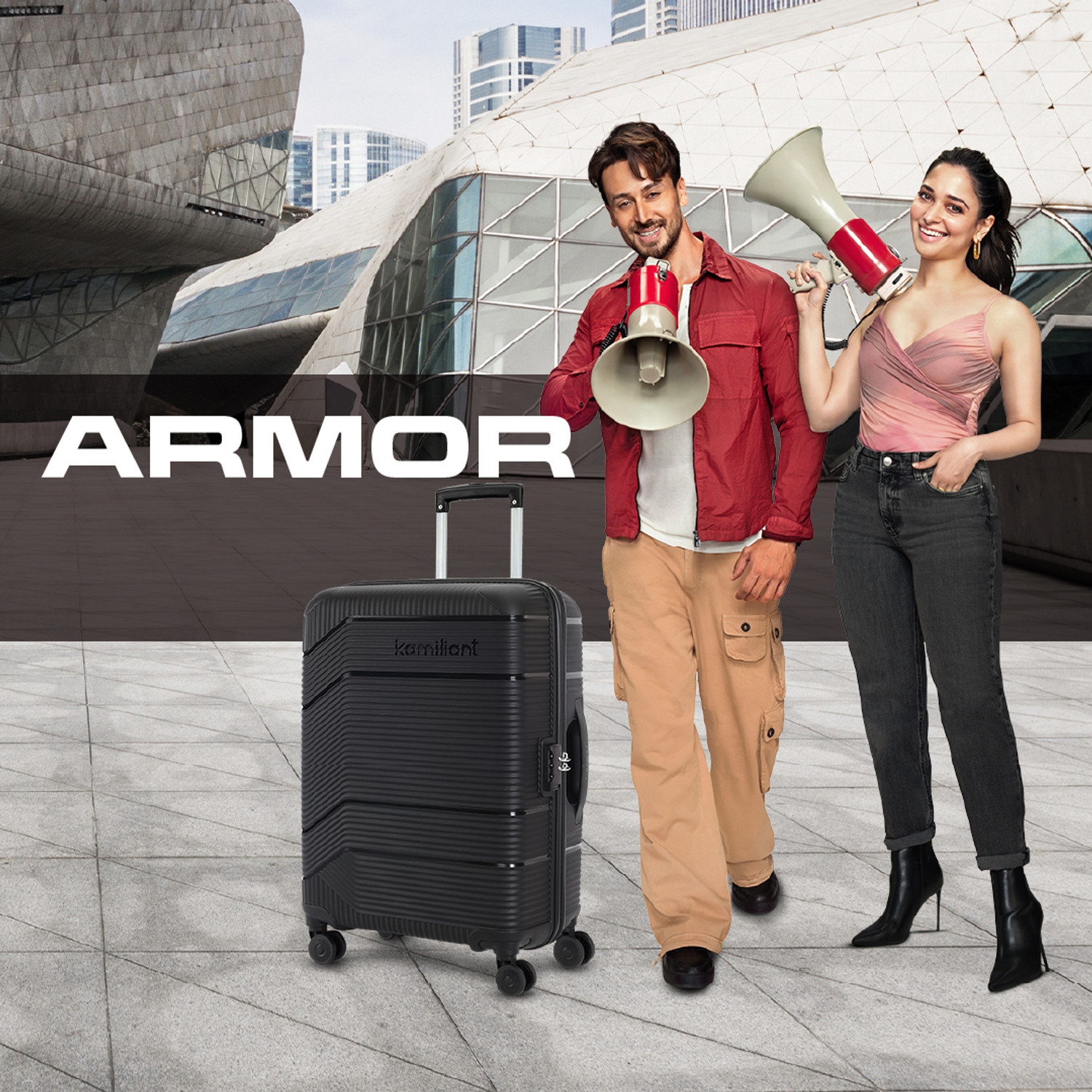 Image of KAMILIANT by American Tourister ARMOR Check-in Suitcase 8 Wheels - 30 inches