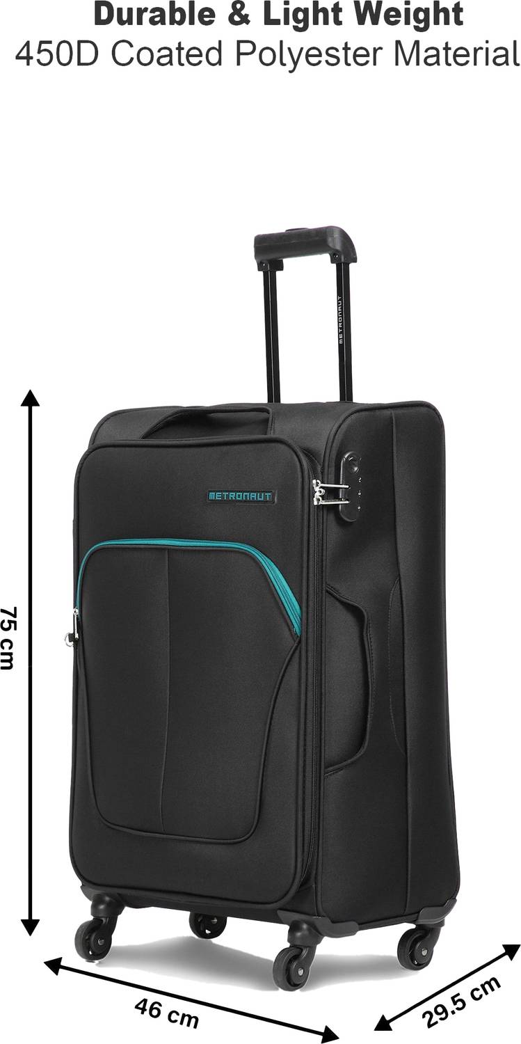 METRONAUT Supreme Cabin Suitcase 4 Wheels - 22 inch Black - Image 4