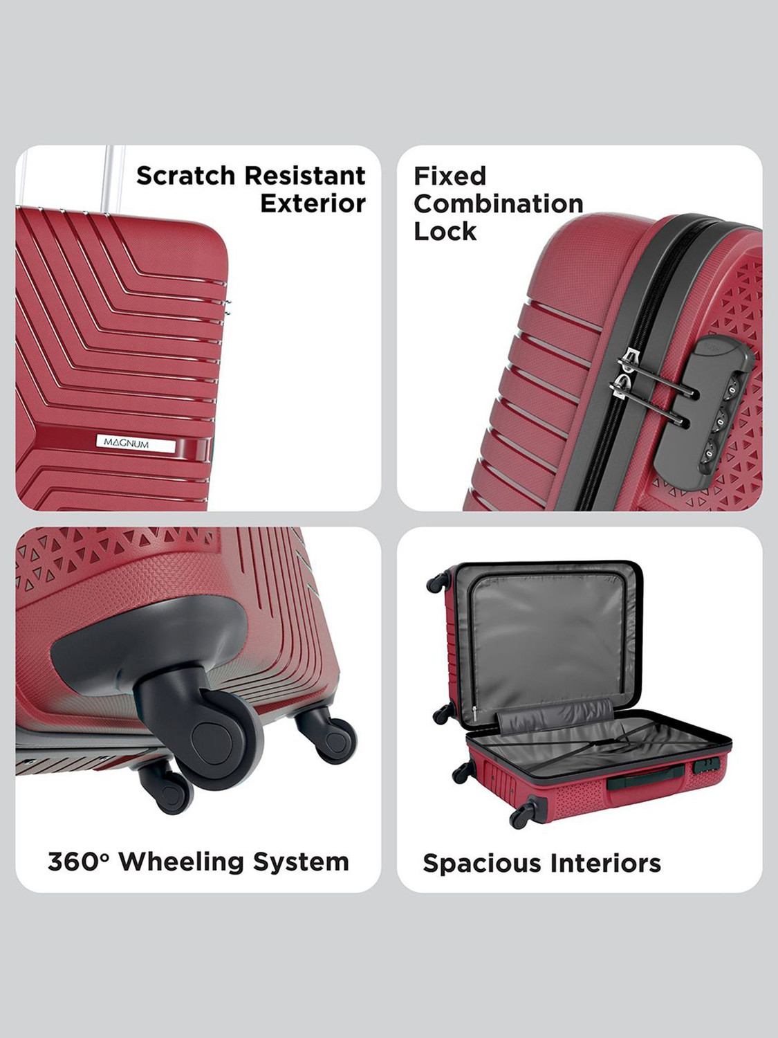 Image of Safari Magnum Zeno 66 Check-in Suitcase 4 Wheels - 26 Inches