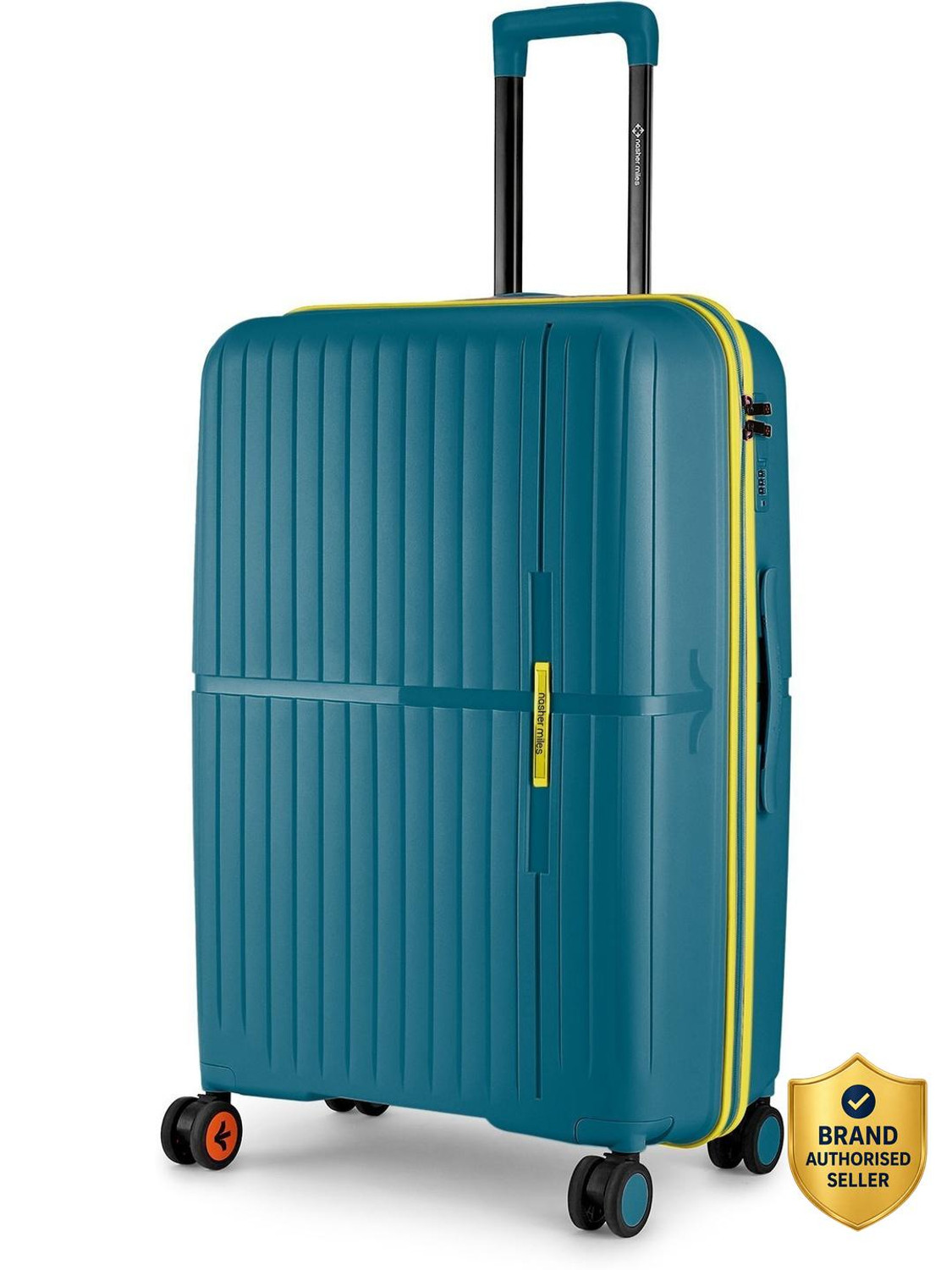 Image of NASHER MILES Springfield Hard-Sided Polypropylene Check-in Luggage Navy Blue 75cm Trolley Bag Check-in Suitcase 8 Wheels - 28 inch