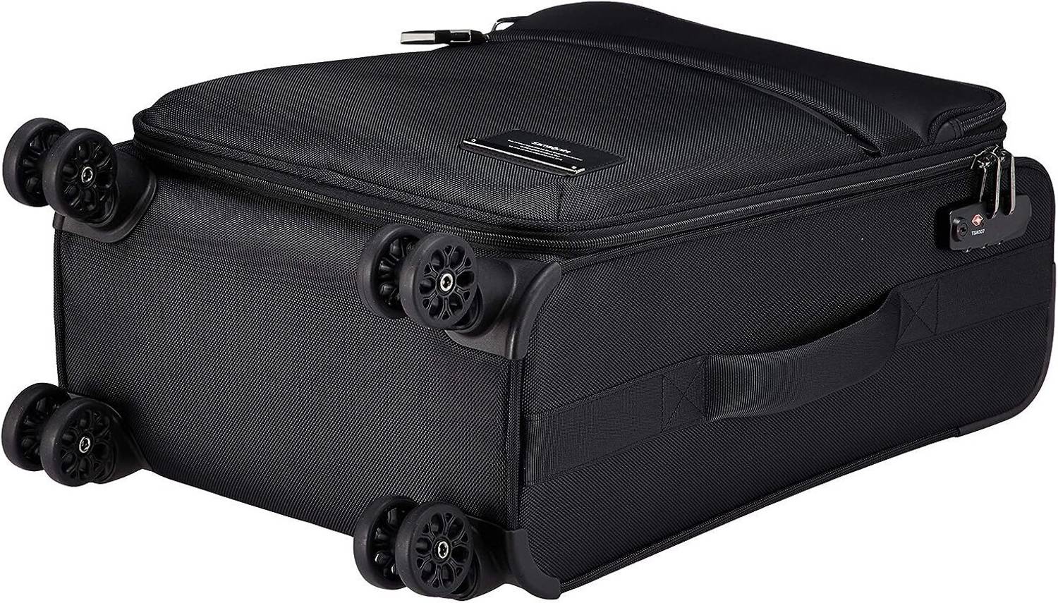 SAMSONITE SAM VESTOR MOB OFF SP55/20-BLK Cabin Suitcase 8 Wheels