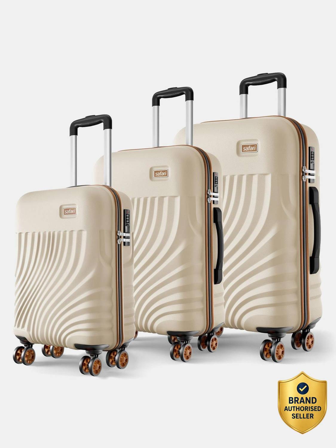 SAFARI KEPLAR 4W 30 inch 8 Wheels Cabin & Check-in Set Pack of 3
