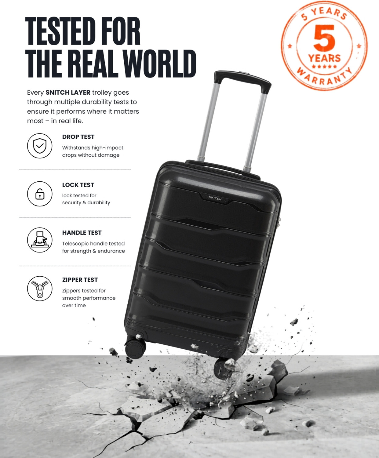 Image of Snitch Vector Cabin Suitcase 8 Wheels - 23 inch