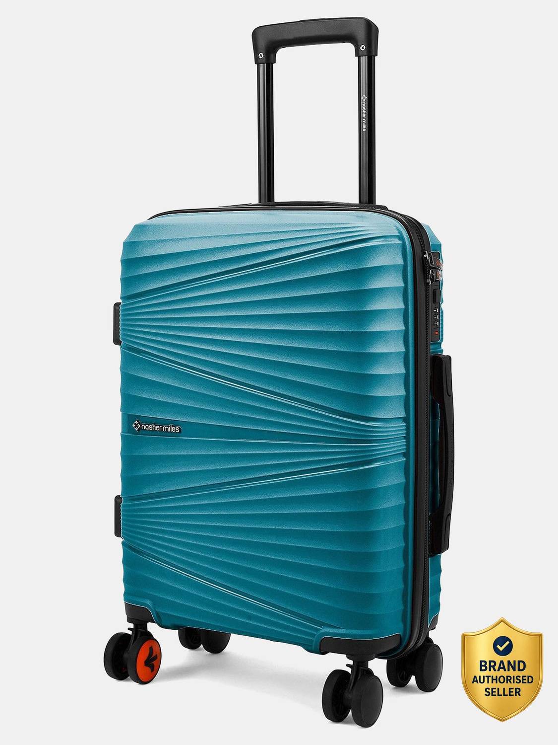 NASHER MILES Mumbai Hard-Sided Polypropylene Shell 20 inch Trolley Bag for Travel Cabin Suitcase 8 Wheels - 20 inch
