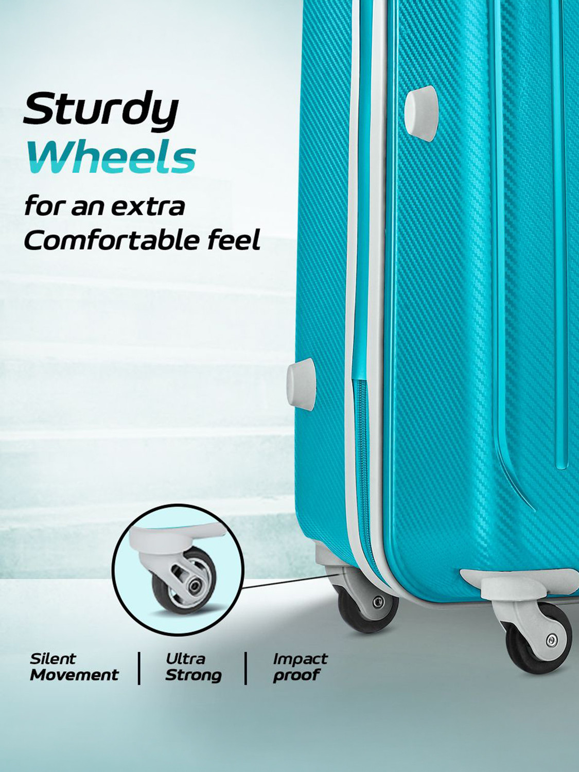 Image of ARISTOCRAT of 2 (Small 55cm| Medium 65cm) - Trolley Bag Cabin & Check-in Set 4 Wheels - 27 inch