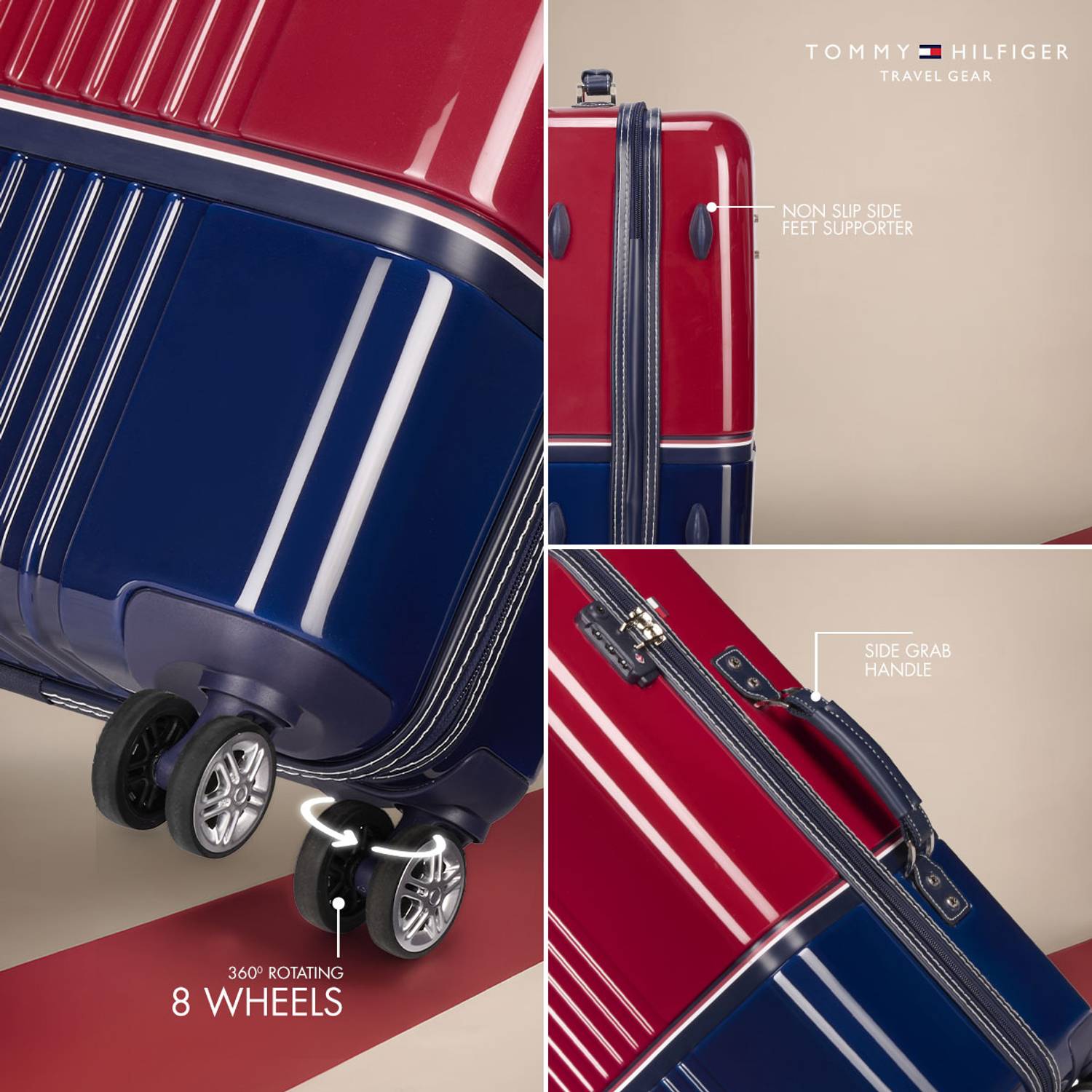 Tommy Hilfiger Twins Pro 30 Inch 8 Wheel Suitcase - Image 3