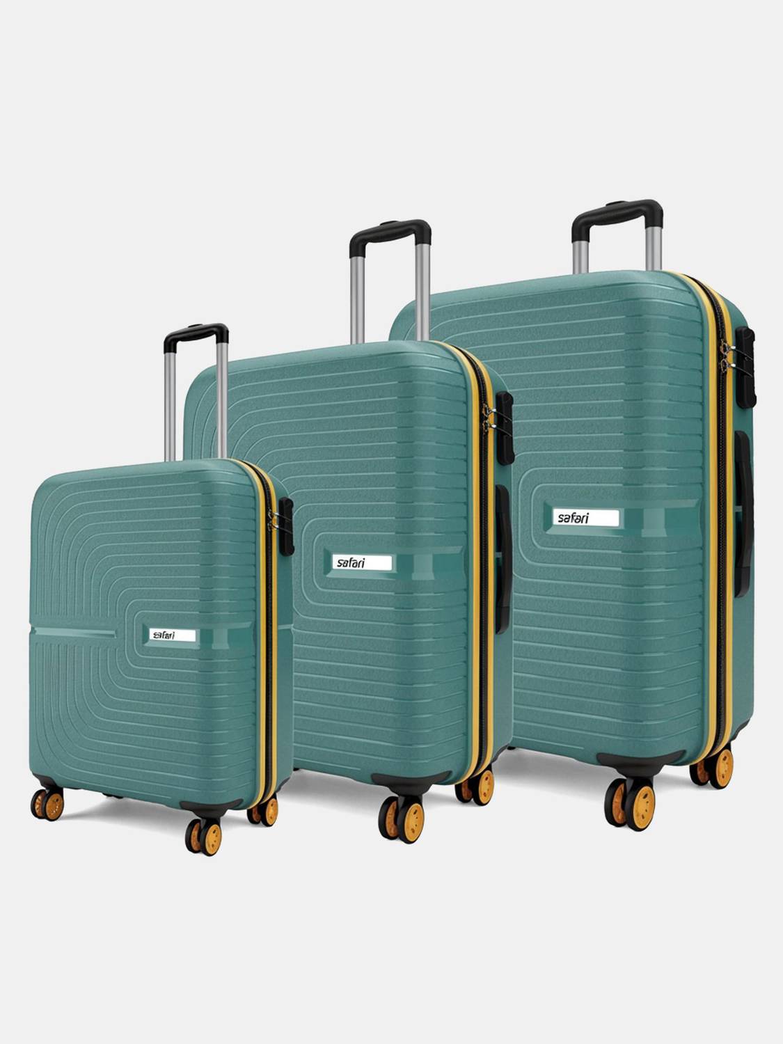 SAFARI Hard Body Set of 3 Luggage 8 Wheels - ECLIPSENEO 3 (Small