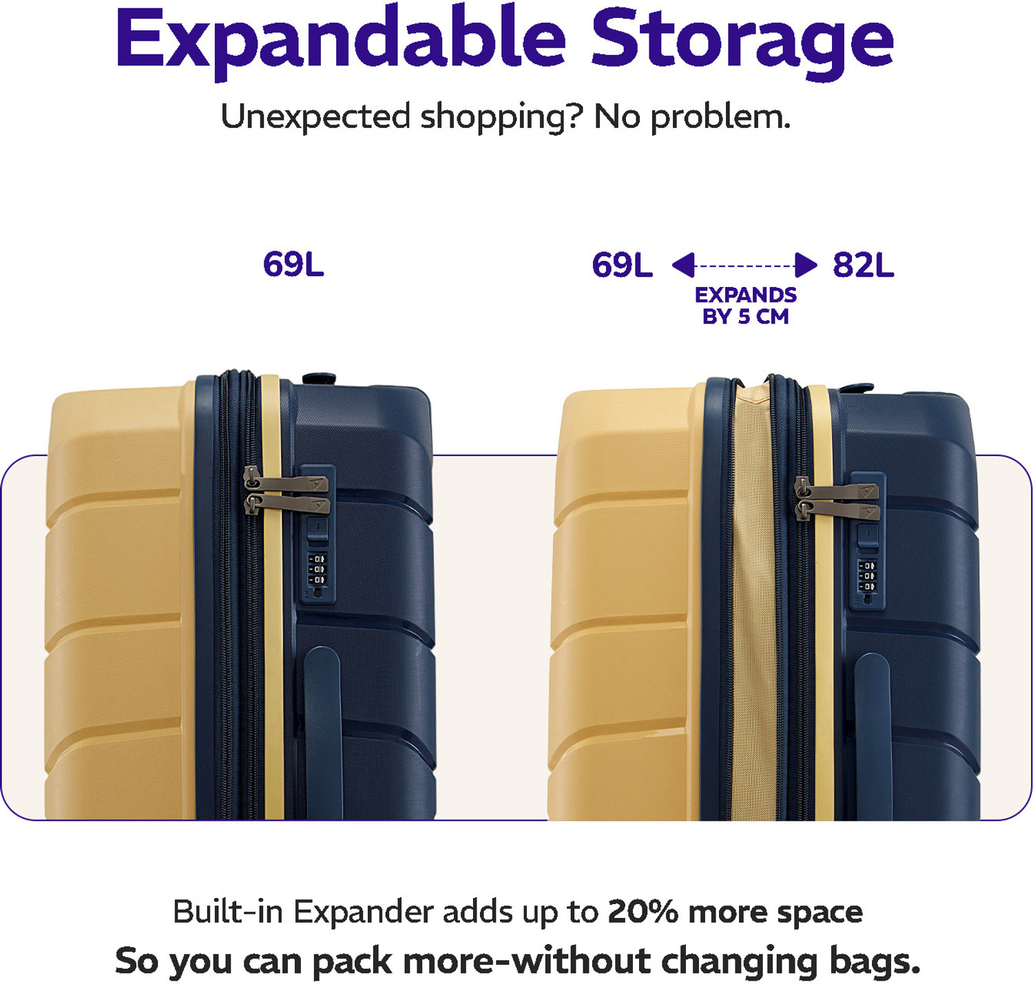 Image of PROVOGUE Cascade Expandable Cabin & Check-in Set 8 Wheels - 26 inch