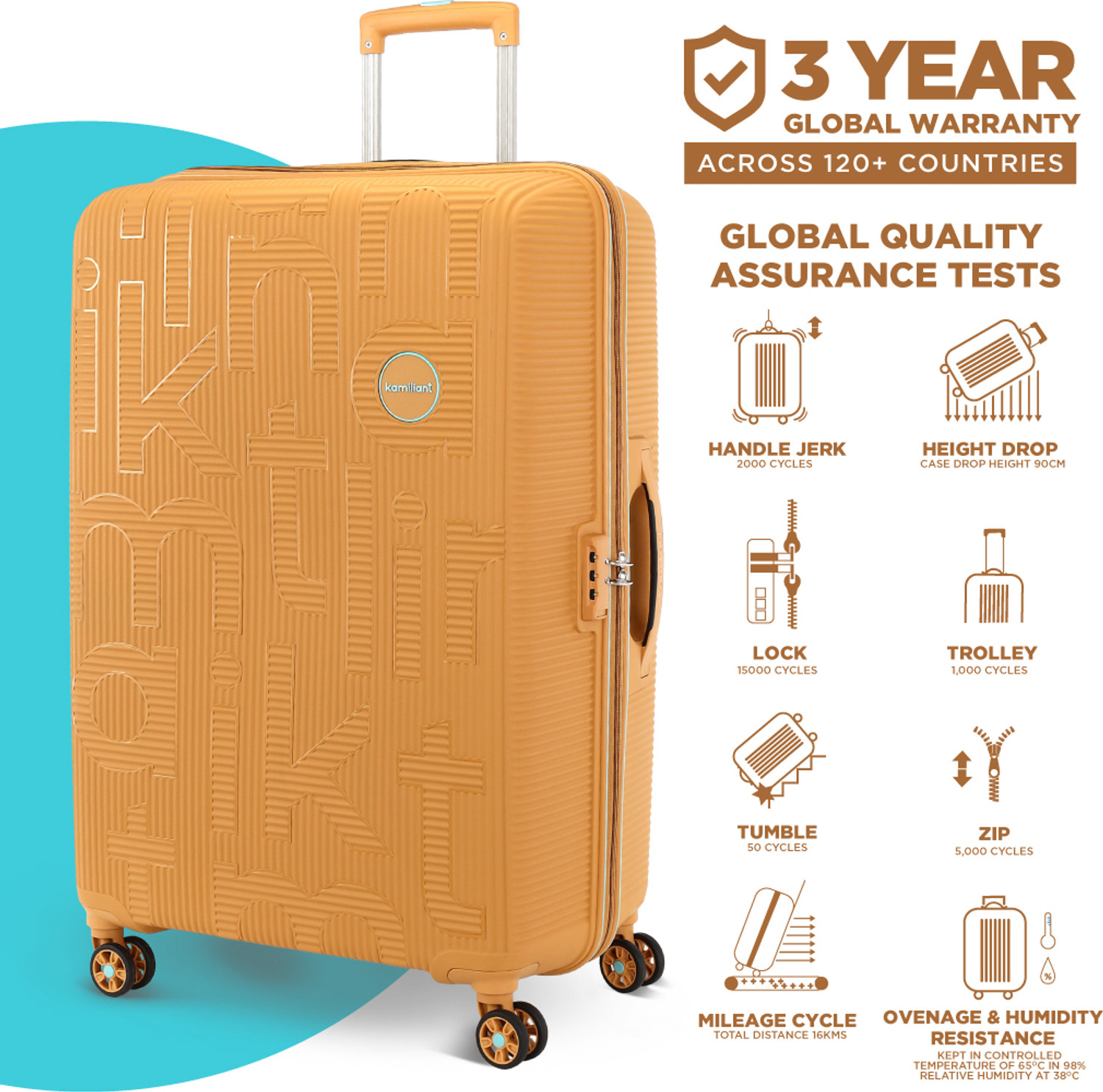 Image of KAMILIANT RAIDER POP Check-in Suitcase 8 Wheels - 27 inches