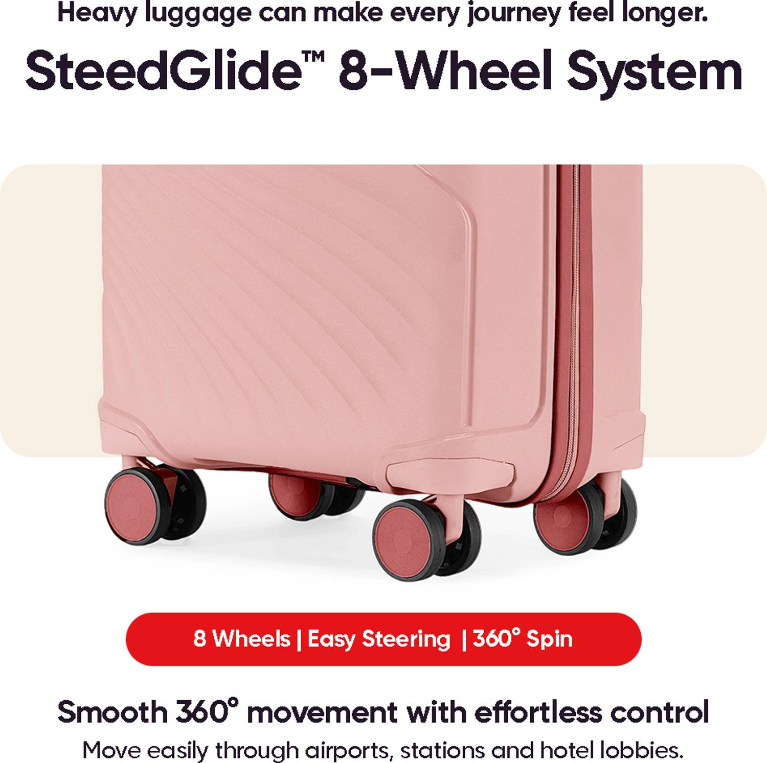 LATTITUDE by Provogue MERIDIAN 55/65/75 8W BLOSSOM PINK/MEGENTA