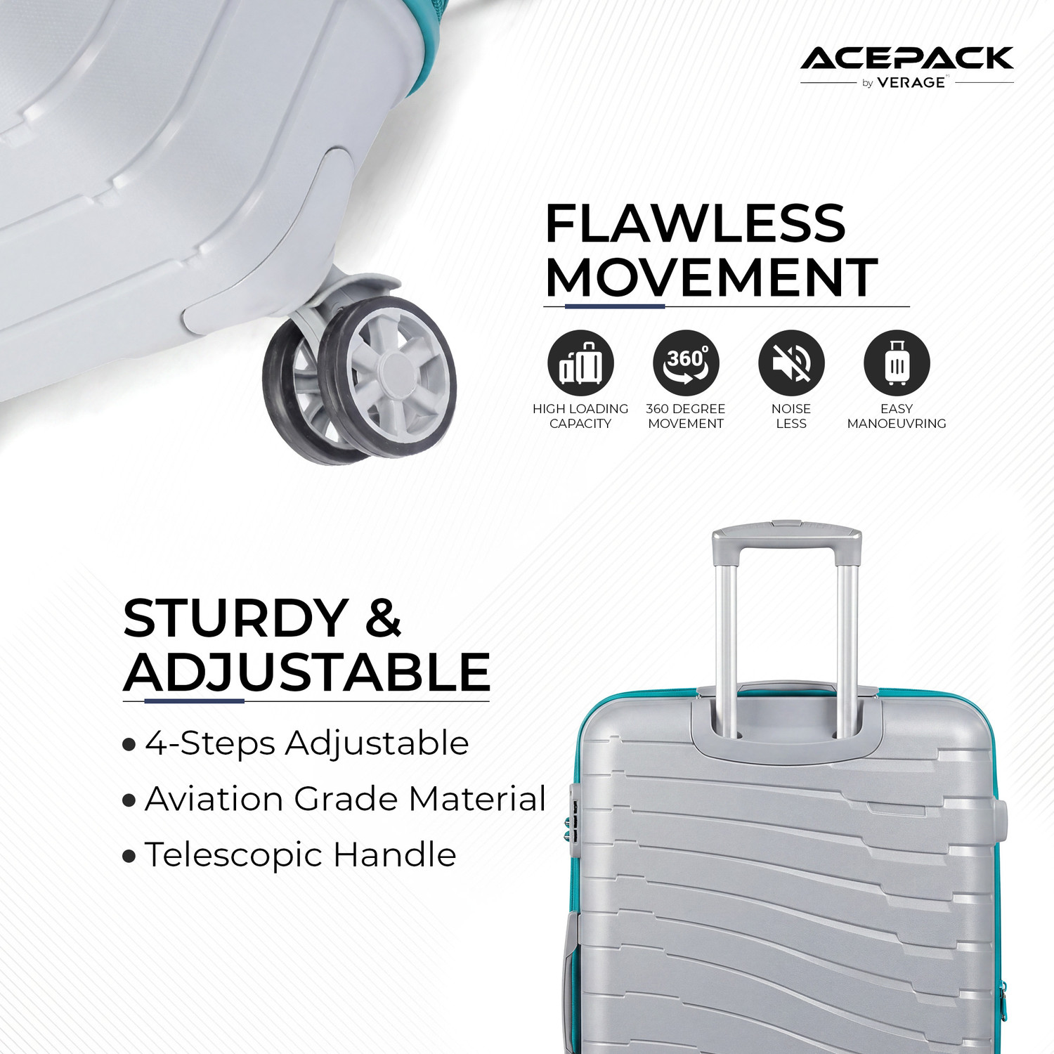 Image of ACEPACK Starlink Cabin & Check-in Set 8 Wheels - 28 inch