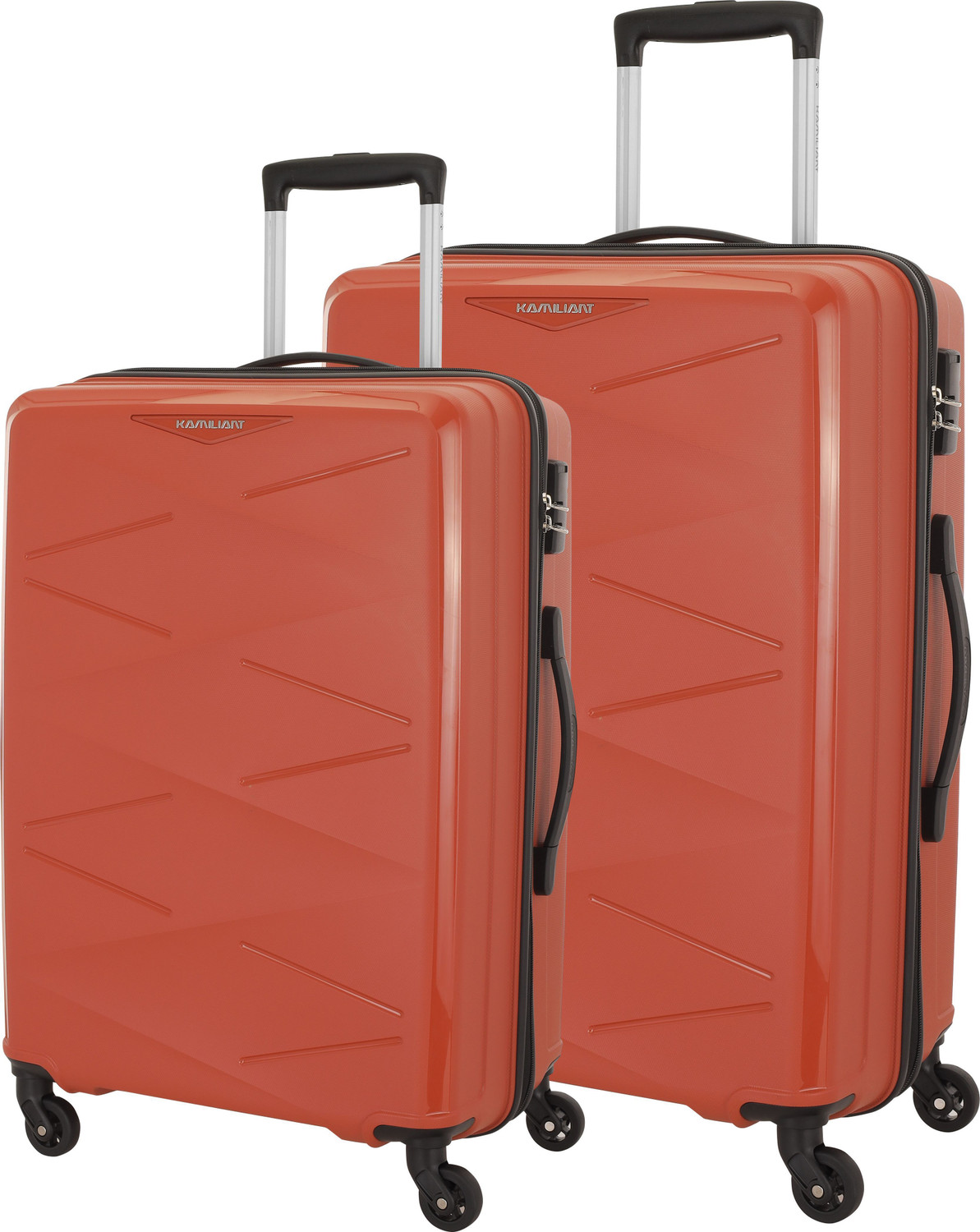 Image of Kamiliant by American Tourister (Small 55 Cm | Medium 68 Cm)Combination Lock-Triprism Cabin & Check-in Set 4 Wheels - 30 inches