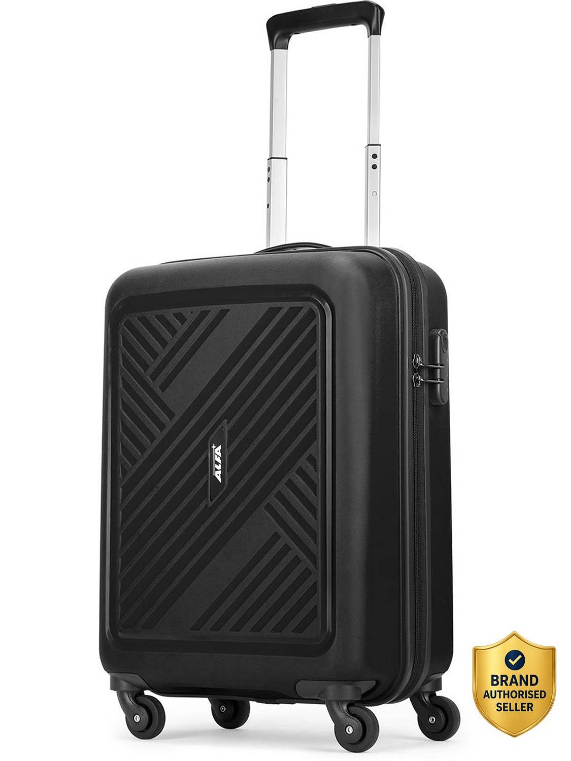 ALFA by VIP Rhino - 55 Hardbody Trolley Bag Cabin Suitcase 8 Wheels - 22 Inch