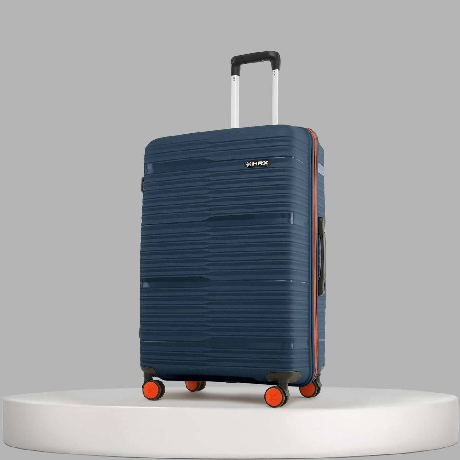 HRX Zanzibar Check-in Suitcase 8 Wheels - 30 inch Blue - Price in