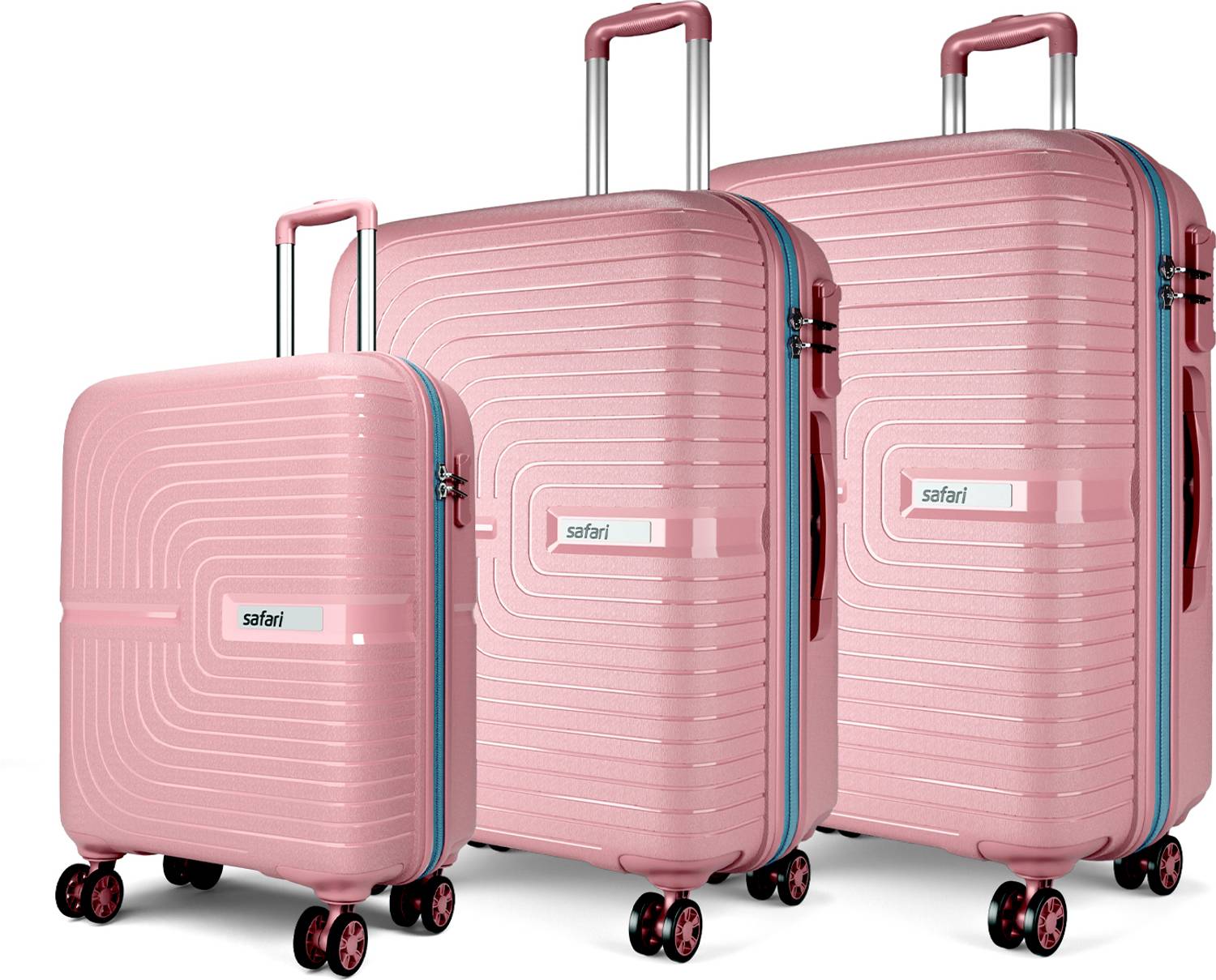 SAFARI Hard Body Set of 3 Luggage 8 Wheels - ECLIPSE NEO 55/66/75