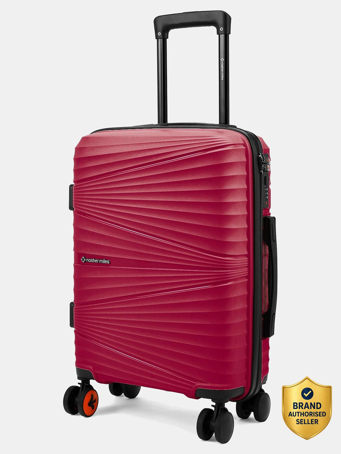 Image of NASHER MILES Mumbai Hard-Sided Polypropylene Shell 20 inch Trolley Bag for Travel Cabin Suitcase 8 Wheels - 20 inch