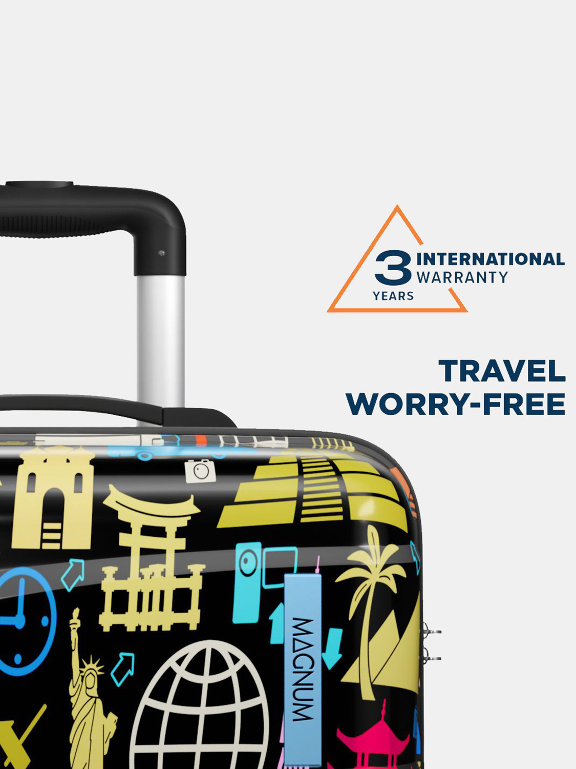 Image of Safari WANDERLUST PLUS 65 4W PRINTED Check-in Suitcase 8 Wheels - 27 Inches