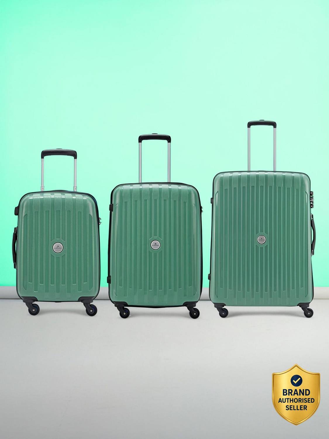ARISTOCRAT Armstrong Set of 3 (Small 53cm|Medium 65cm|Large 78cm) - Trolley Bag Cabin & Check-in Set 4 Wheels - 31 Inch