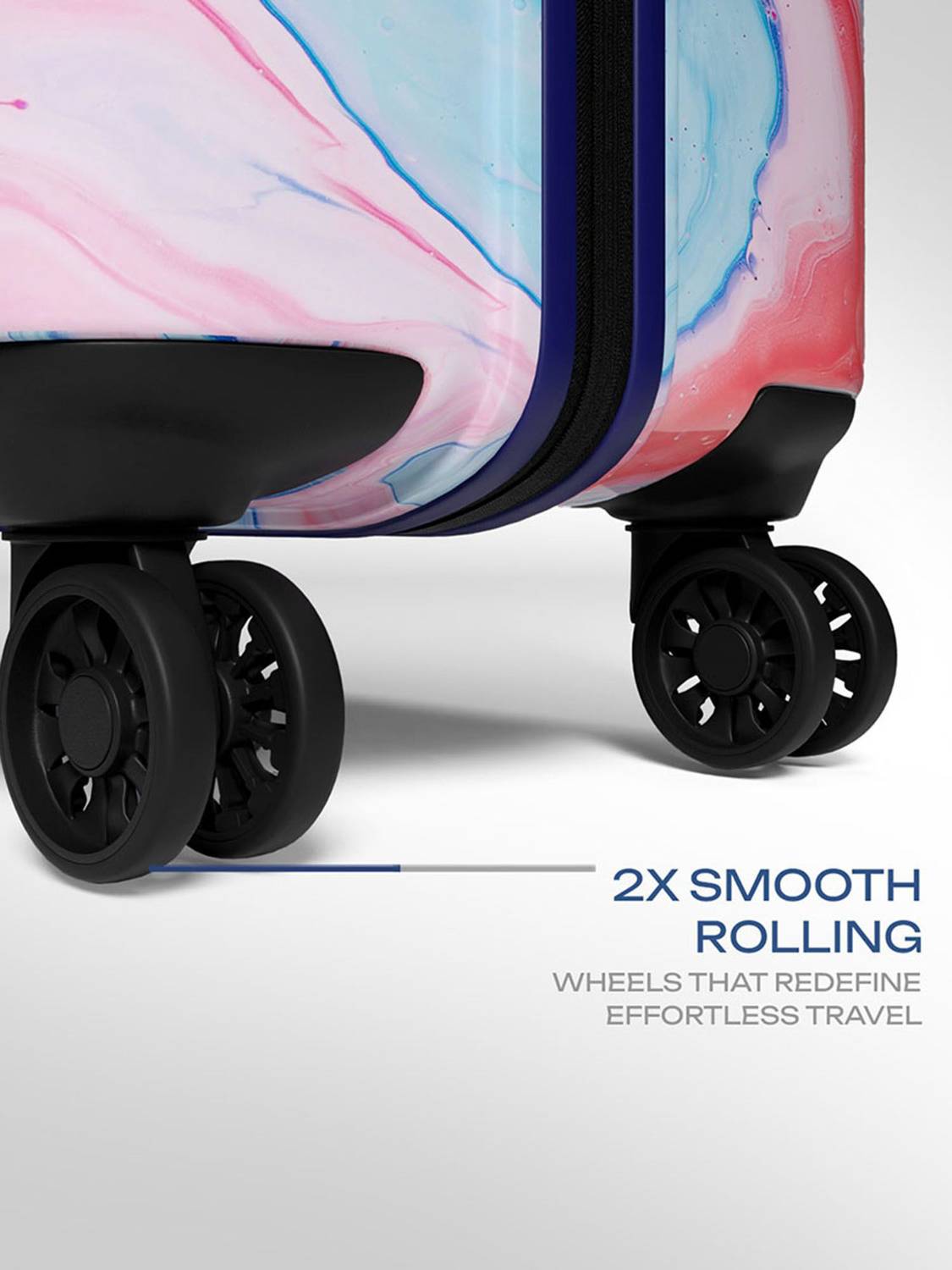 SAFARI Hue Printed 30 inch 8-Wheel Check-in Suitcase - Image 5
