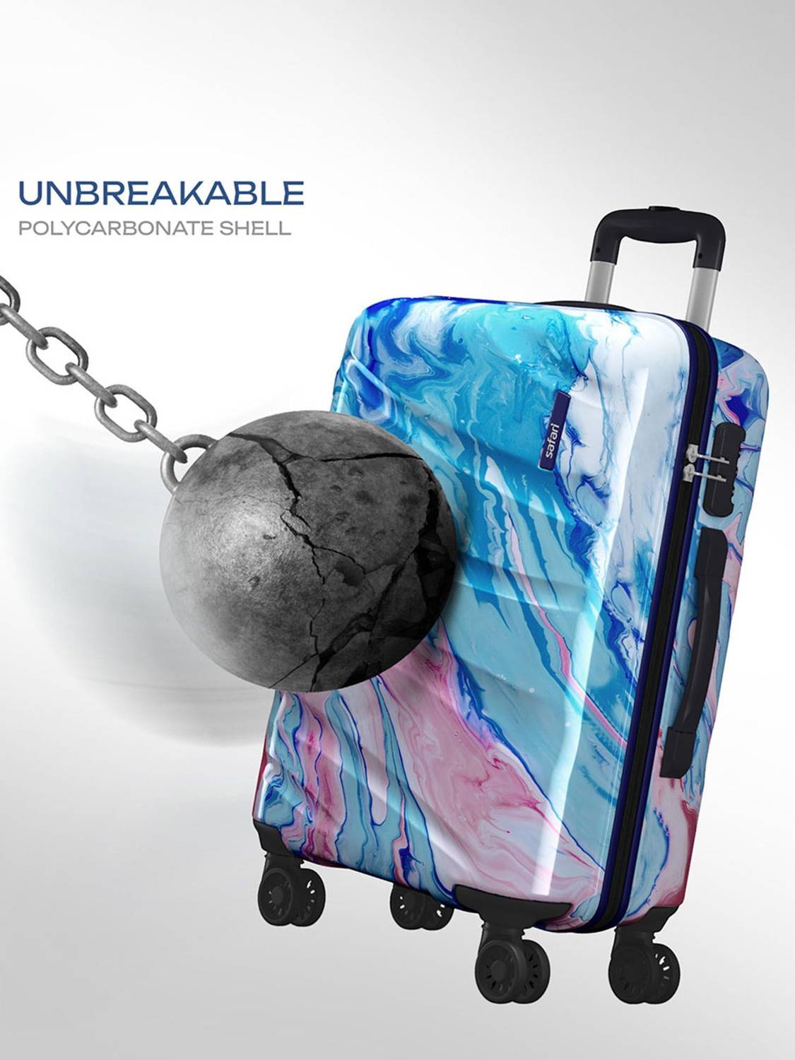 Safari Hue 8 Wheels 26 inch Check-in Suitcase - Image 2