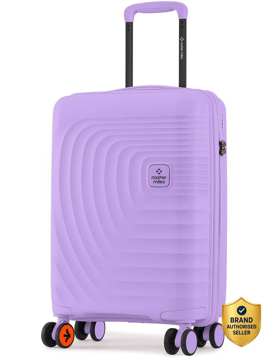 NASHER MILES Boston Hard-Sided Polypropylene Cabin Luggage Purple 55cm Trolley Bag Cabin Suitcase 8 Wheels - 20 inch