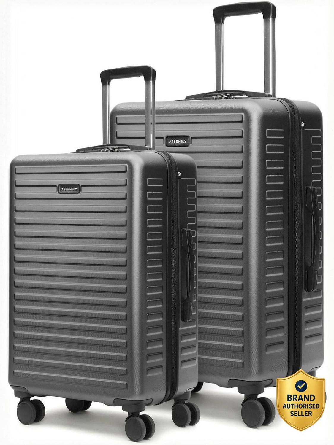 Image of Assembly Polycarbonate Trolley Bag Combo 2 Set - Medium & Large Check-in Suitcase Check-in Suitcase 4 Wheels - 28 inch