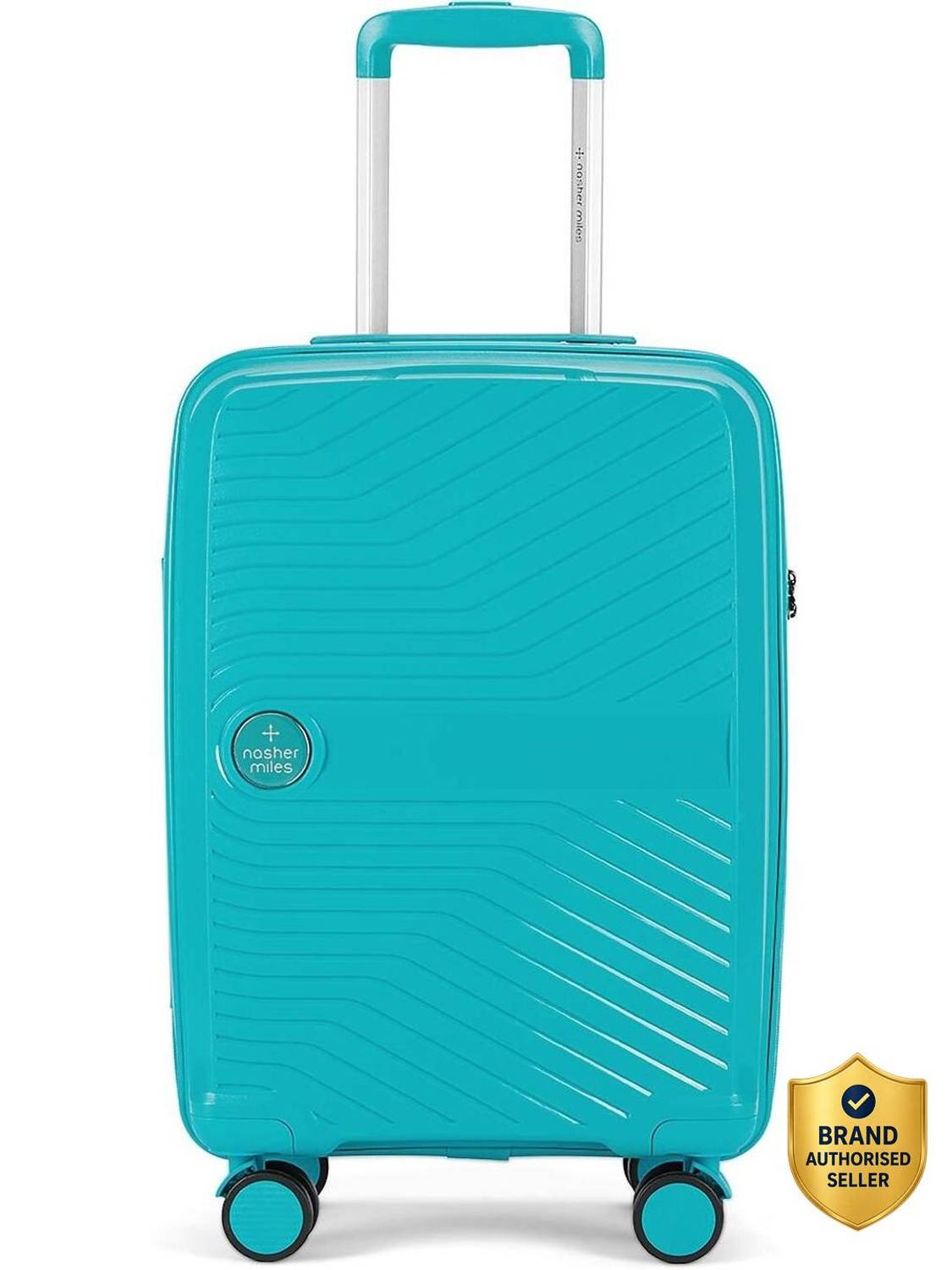 NASHER MILES Bruges Hard-Sided Polypropylene Cabin Luggage 20 inch | Trolley Bag Cabin Suitcase 8 Wheels - 20 inch