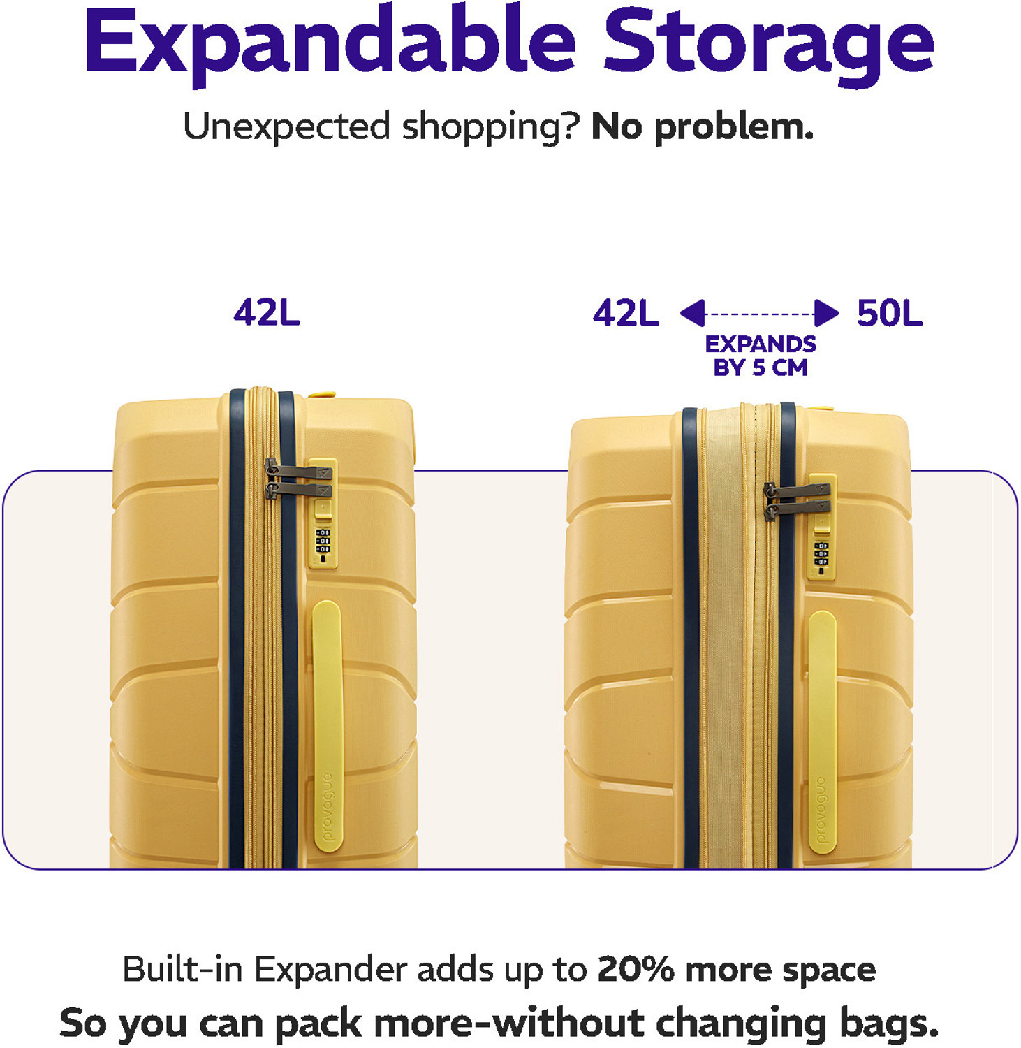 Image of PROVOGUE Cascade Expandable Cabin & Check-in Set 8 Wheels - 30 inch