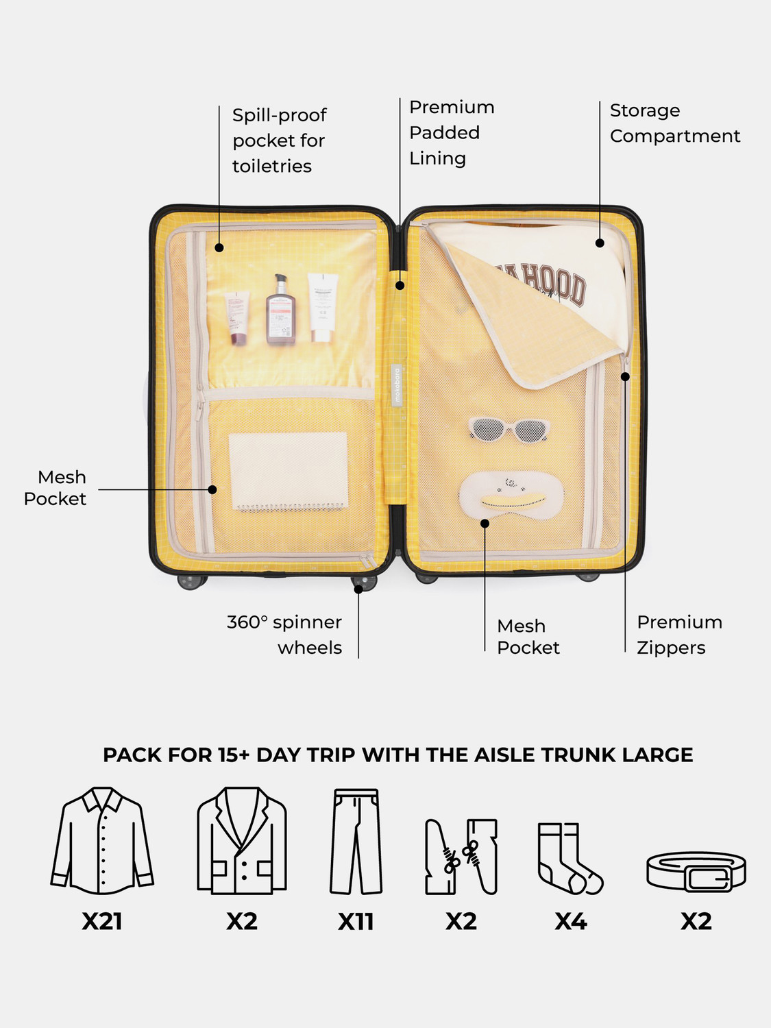 Image of Mokobara The Aisle Trunk - Check-in Large Check-in Suitcase 8 Wheels - 30 inch