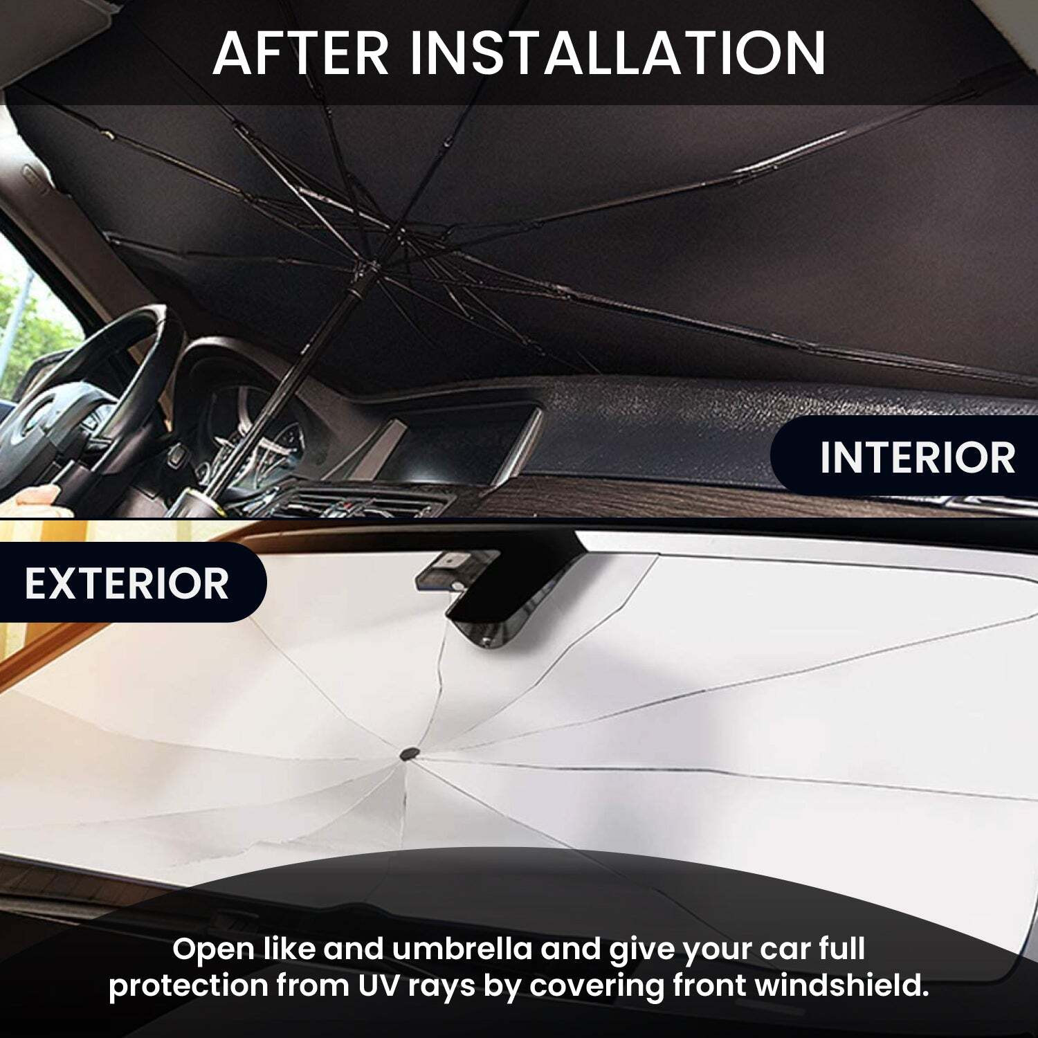 Image of Kingsway Dashboard, Windshield Sun Shade For Mahindra Marazzo