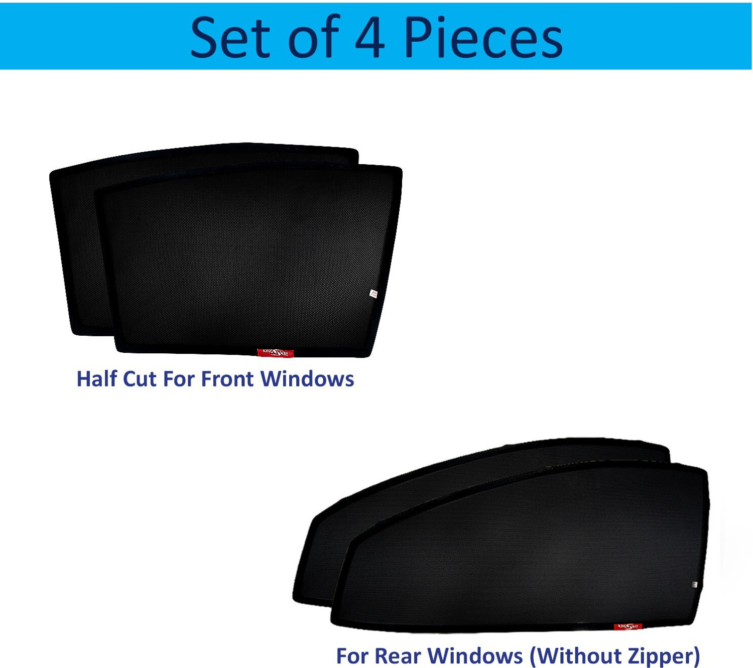 Image of Kingsway Side Window, Rear Window Sun Shade For Toyota Etios