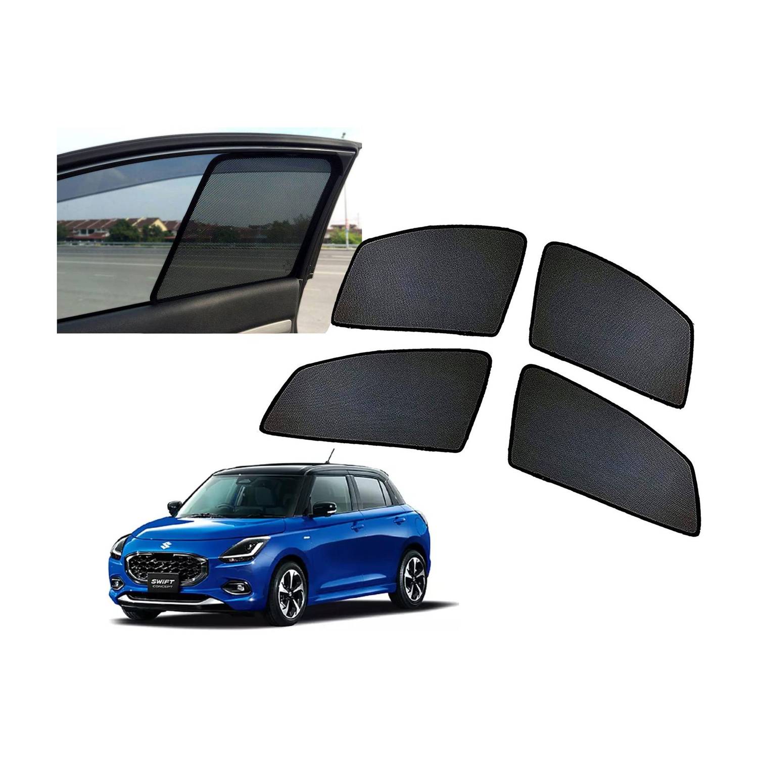 AUTO PEARL Side Window Sun Shade For Maruti Suzuki Swift