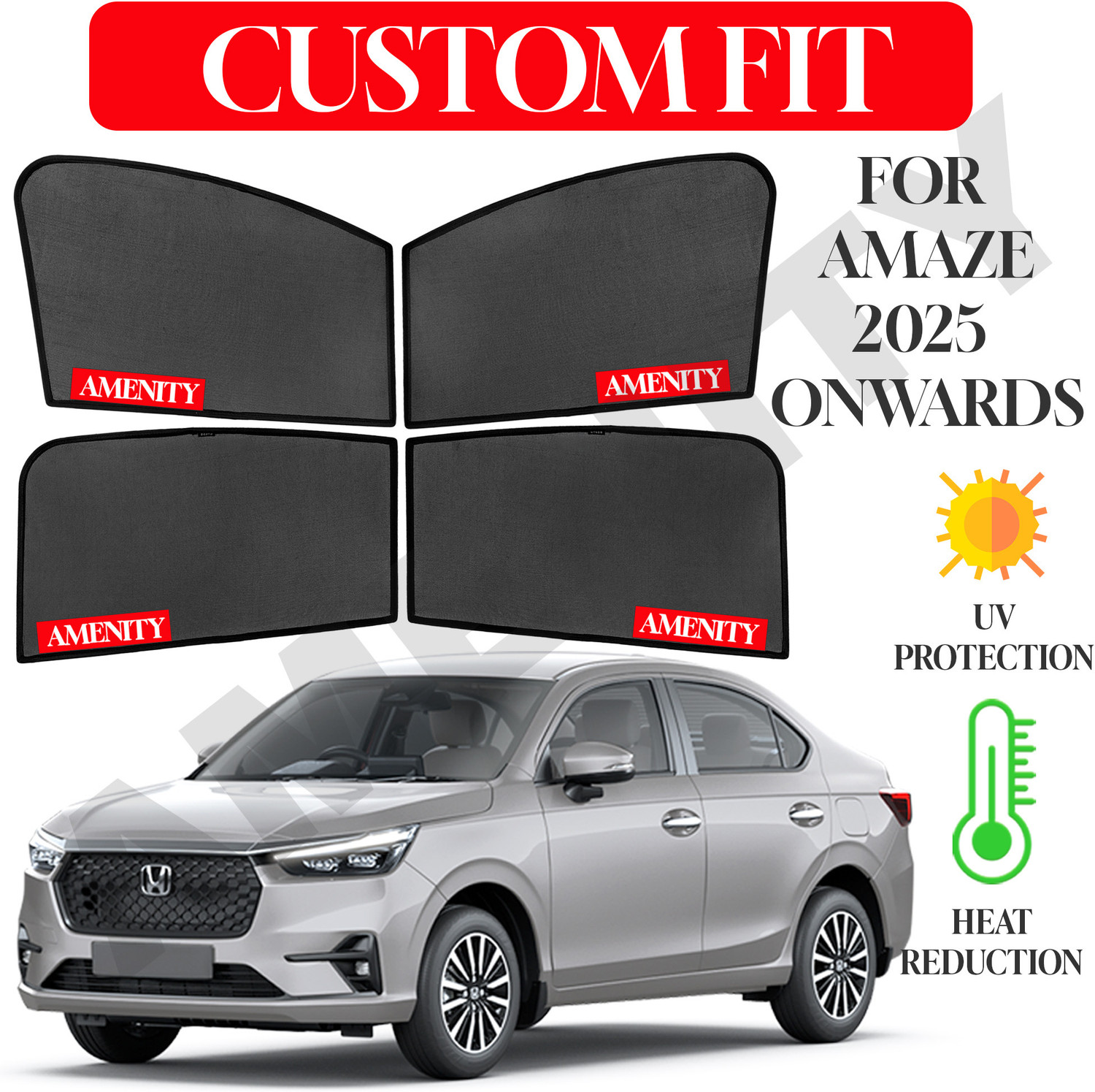 Image of amenity Side Window Sun Shade For Honda Amaze