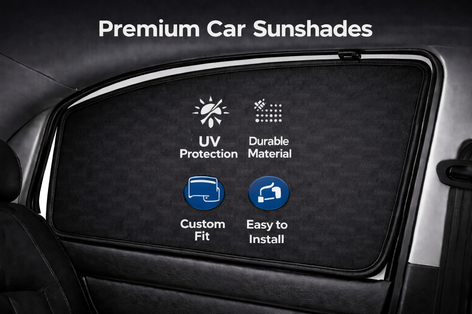 Image of RAKRISH Side Window, Rear Window Sun Shade For Maruti Suzuki Vitara Brezza