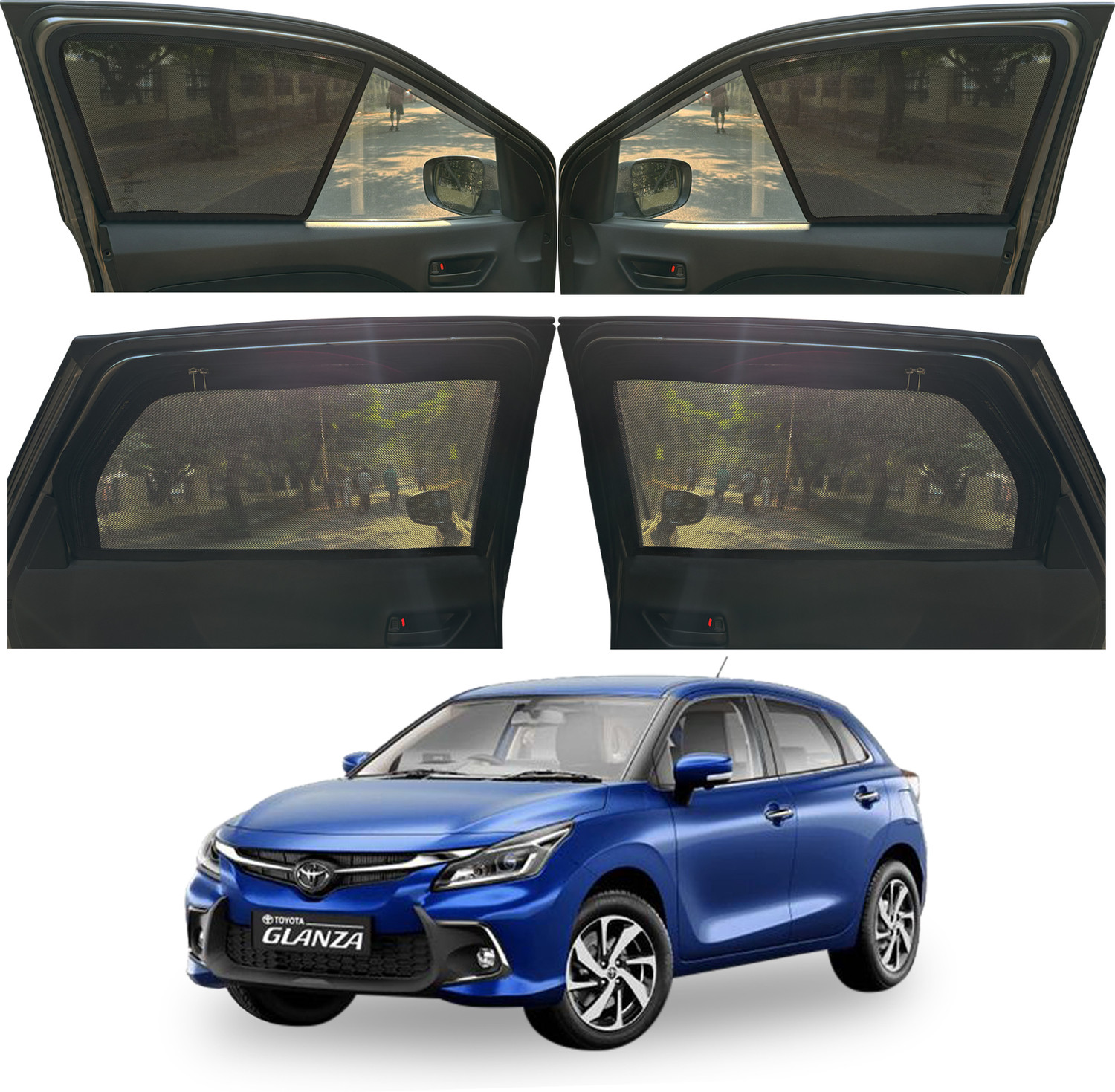 Image of autoluxer Side Window Sun Shade For Toyota Glanza