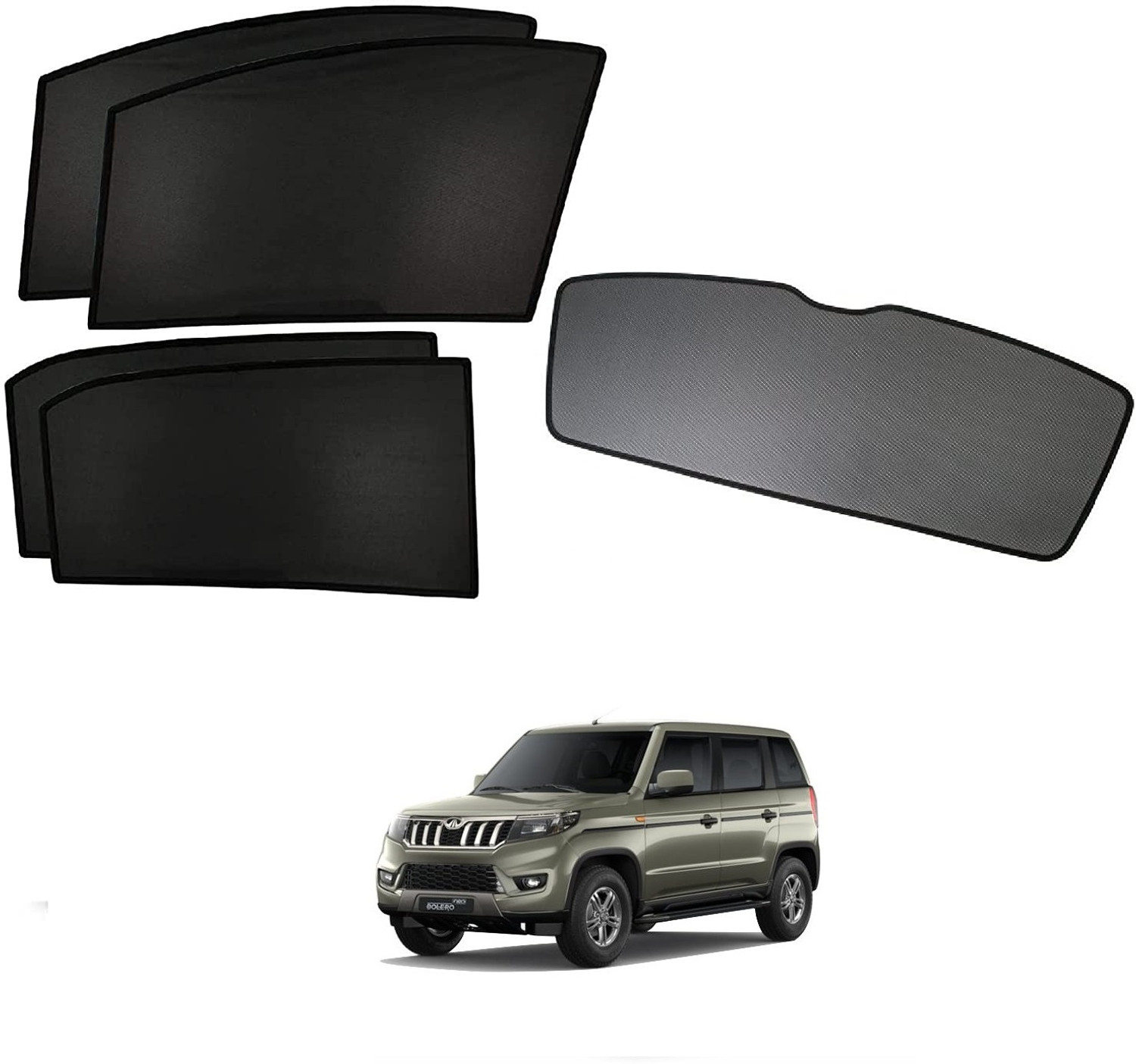 Image of KOZDIKO Side Window, Rear Window Sun Shade For Mahindra Bolero Neo