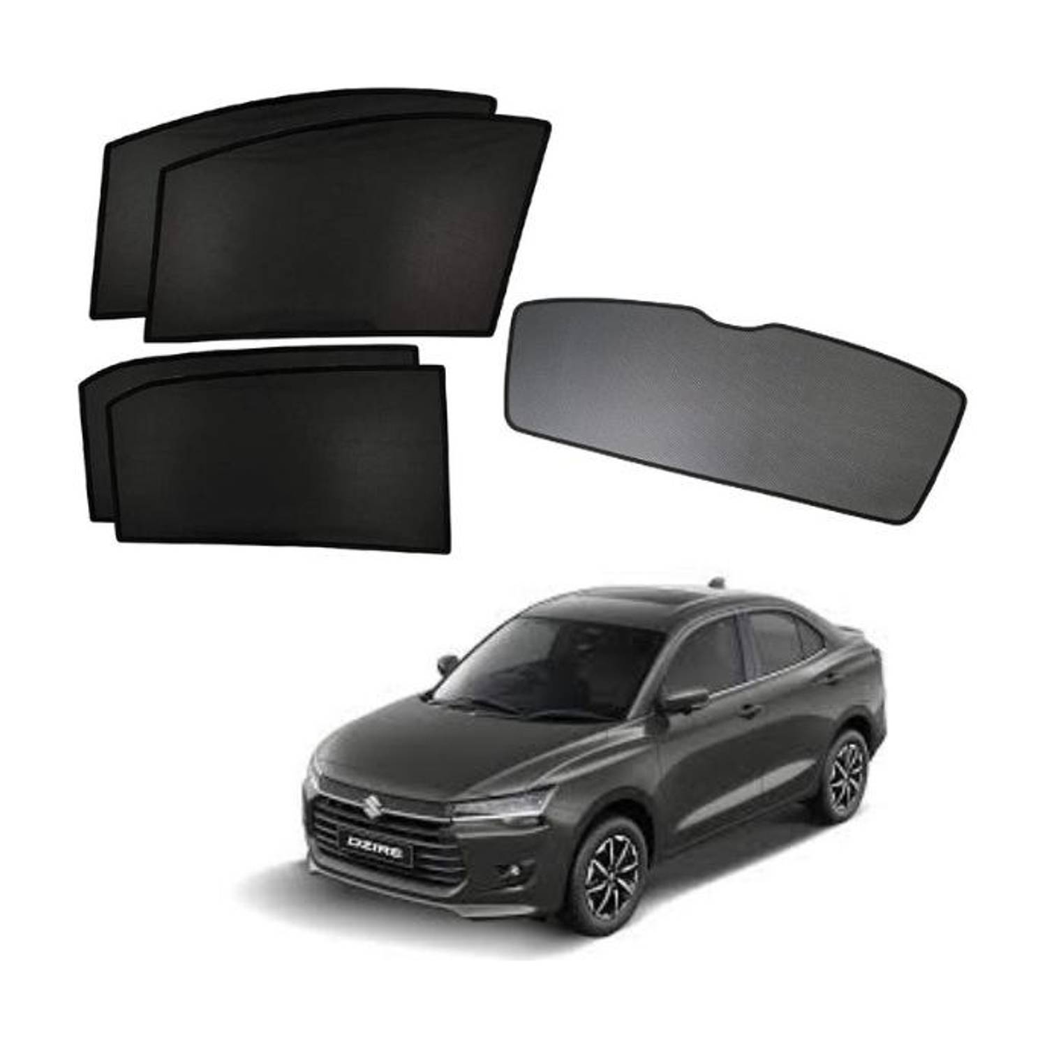 TOP VECHILE Rear Window, Side Window Sun Shade For Maruti Suzuki Dzire