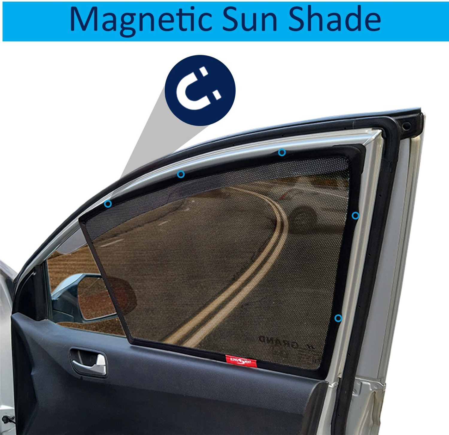 Image of Kingsway Side Window, Rear Window Sun Shade For Toyota Etios