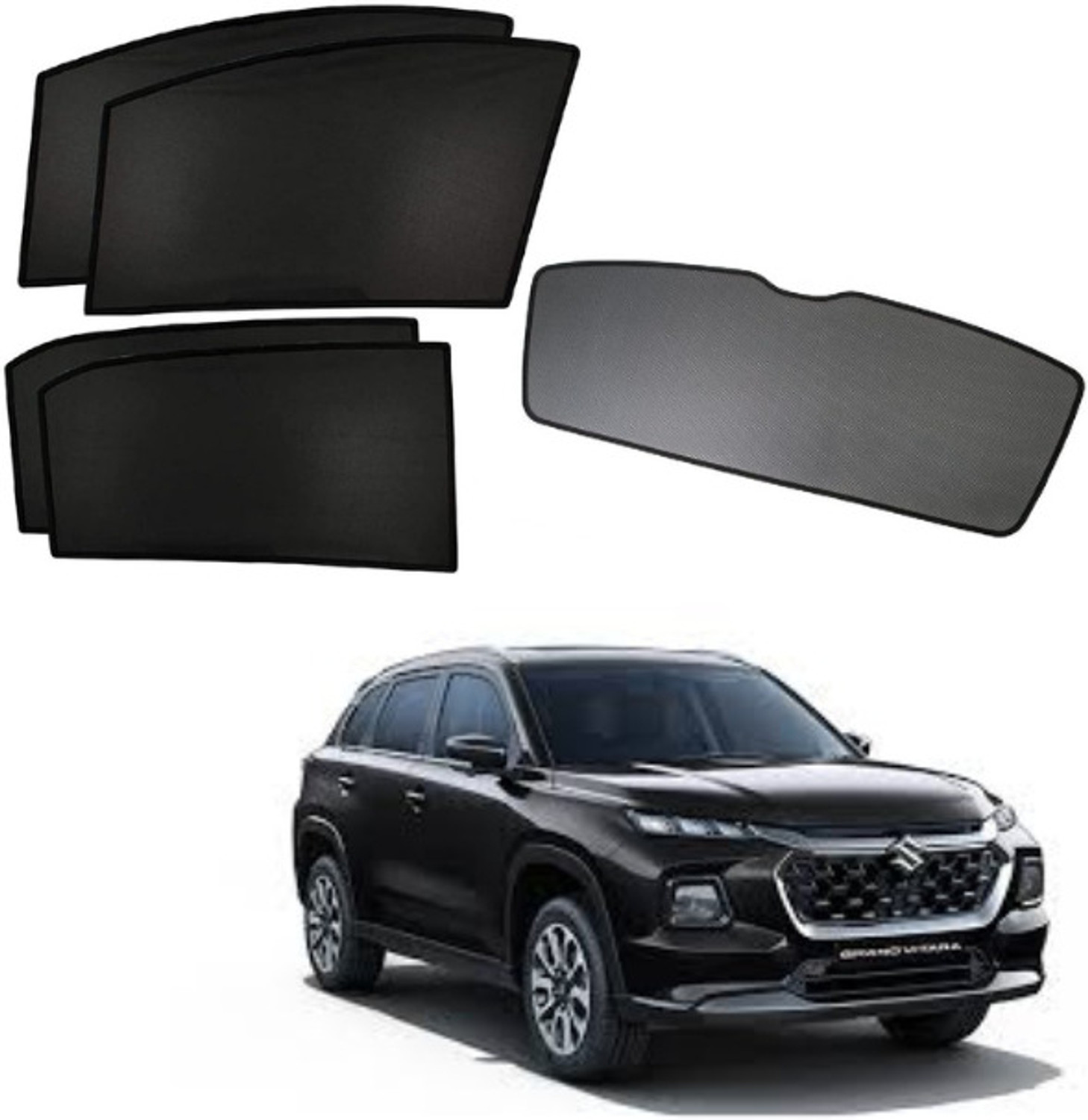 Image of TOP VECHILE Rear Window, Side Window Sun Shade For Maruti Suzuki Grand Vitara