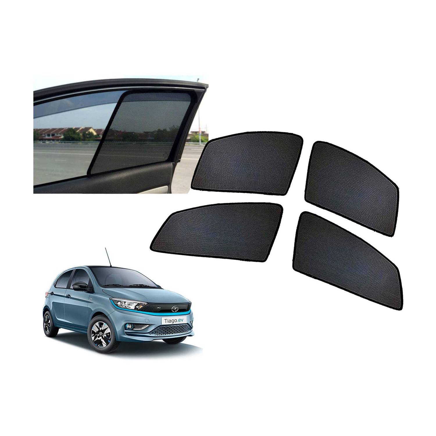 AUTO PEARL Side Window Sun Shade For Tata Tiago