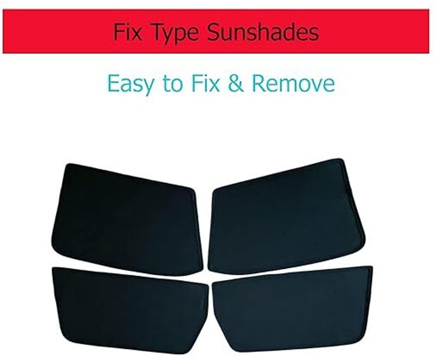 Image of AUTOFIXER Side Window Sunshade For Exter Z-Black Car Curtain