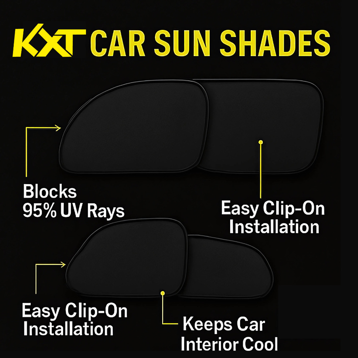 Image of Kxt Side Window Sun Shade For Maruti Suzuki Alto 800