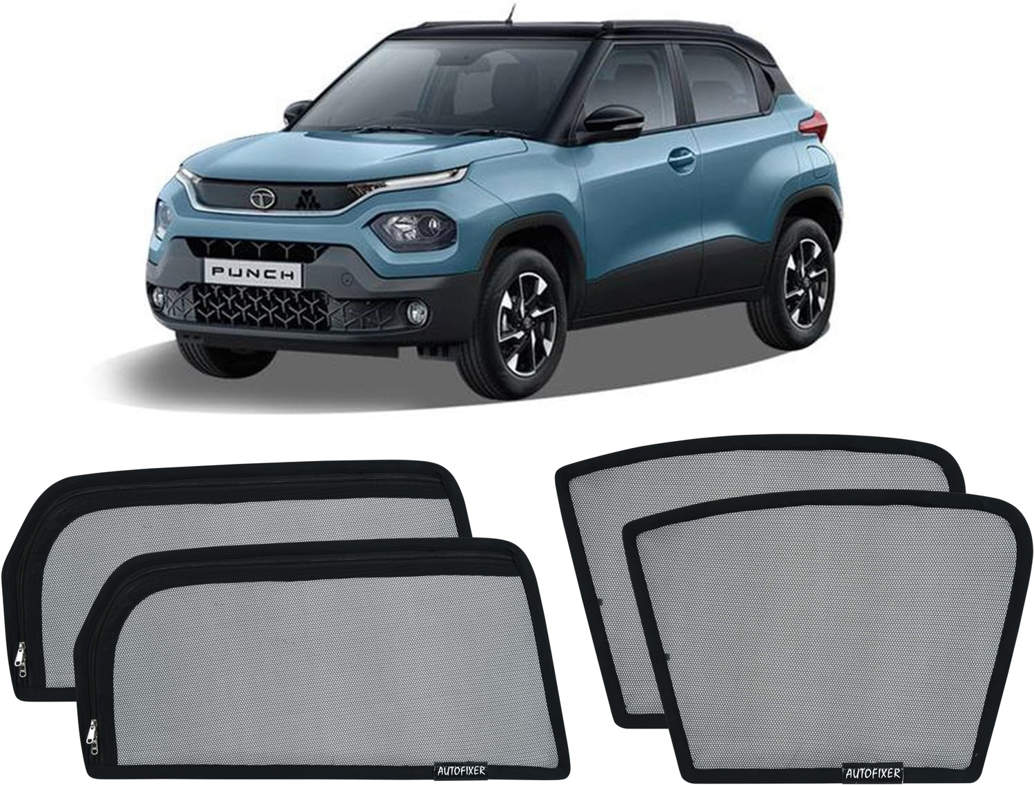 Image of AUTOFIXER Side Window Sun Shade For Tata Punch