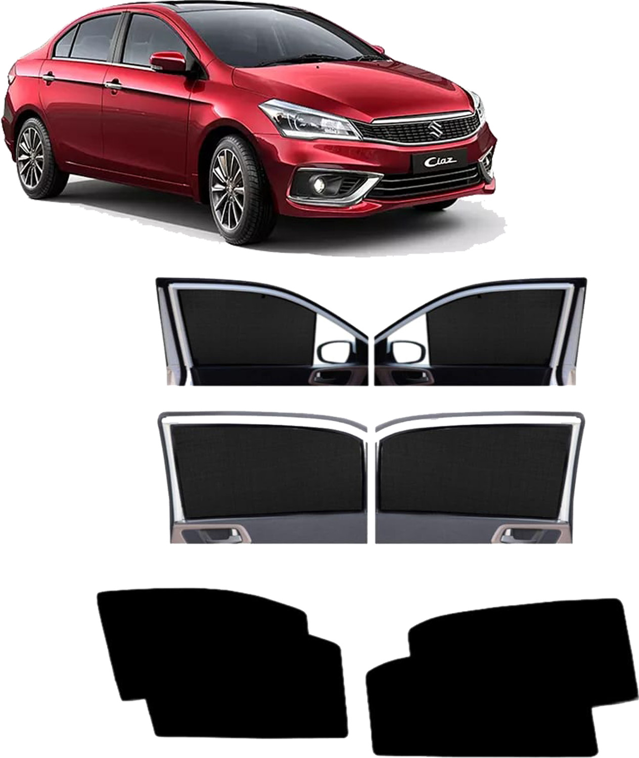 Image of DreamRow Side Window Sun Shade For Maruti Suzuki Ciaz