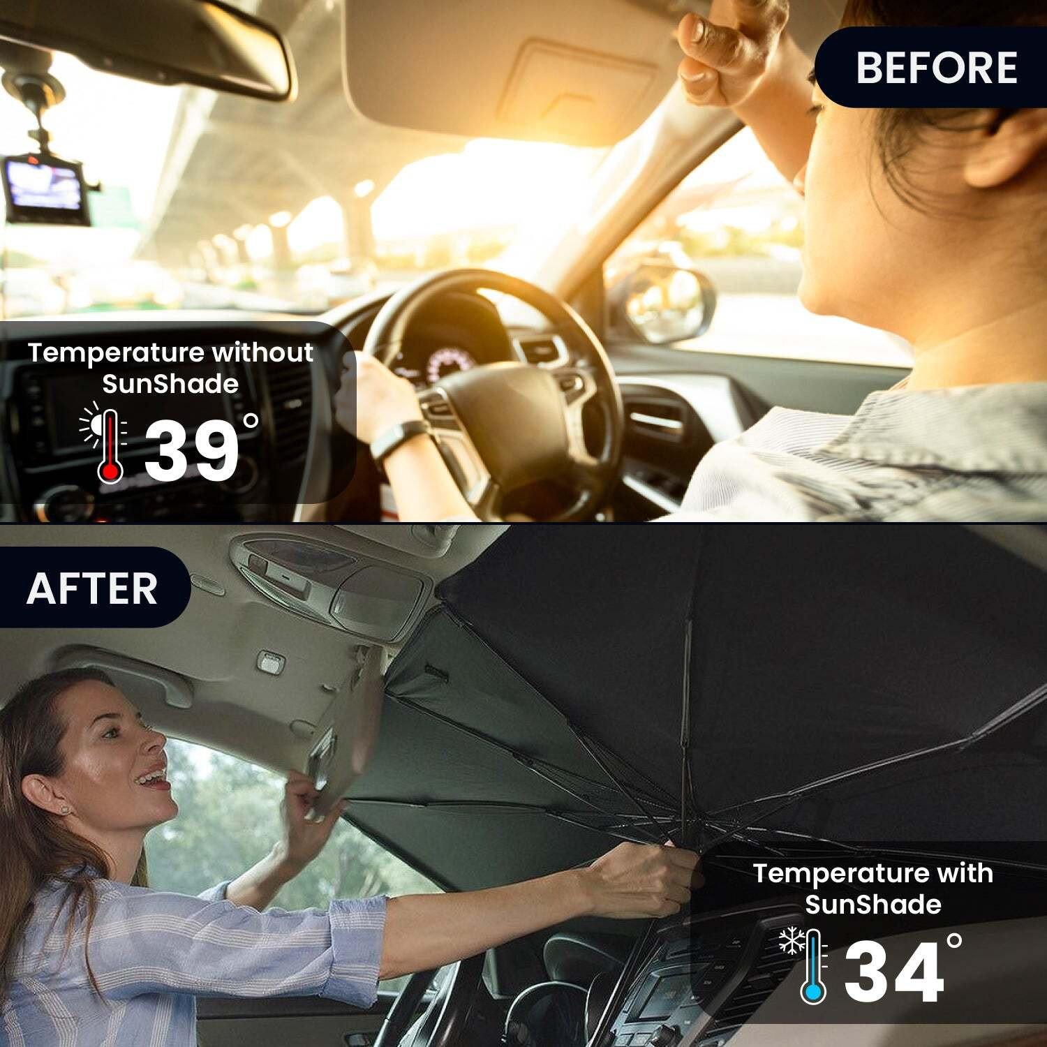 Image of Kingsway Dashboard, Windshield Sun Shade For Mahindra Marazzo