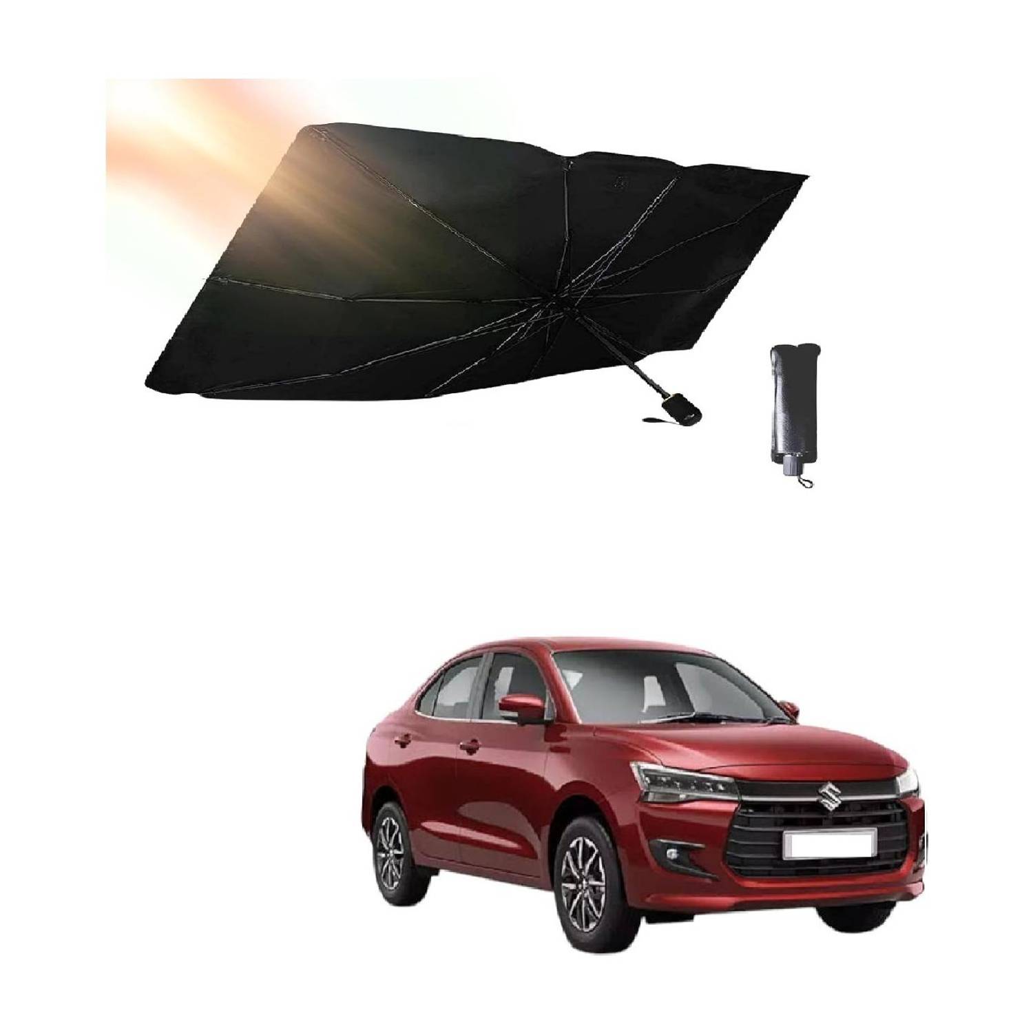 ROSHNEER ENTERPRISES Windshield Sun Shade For Maruti Suzuki Swift Dzire