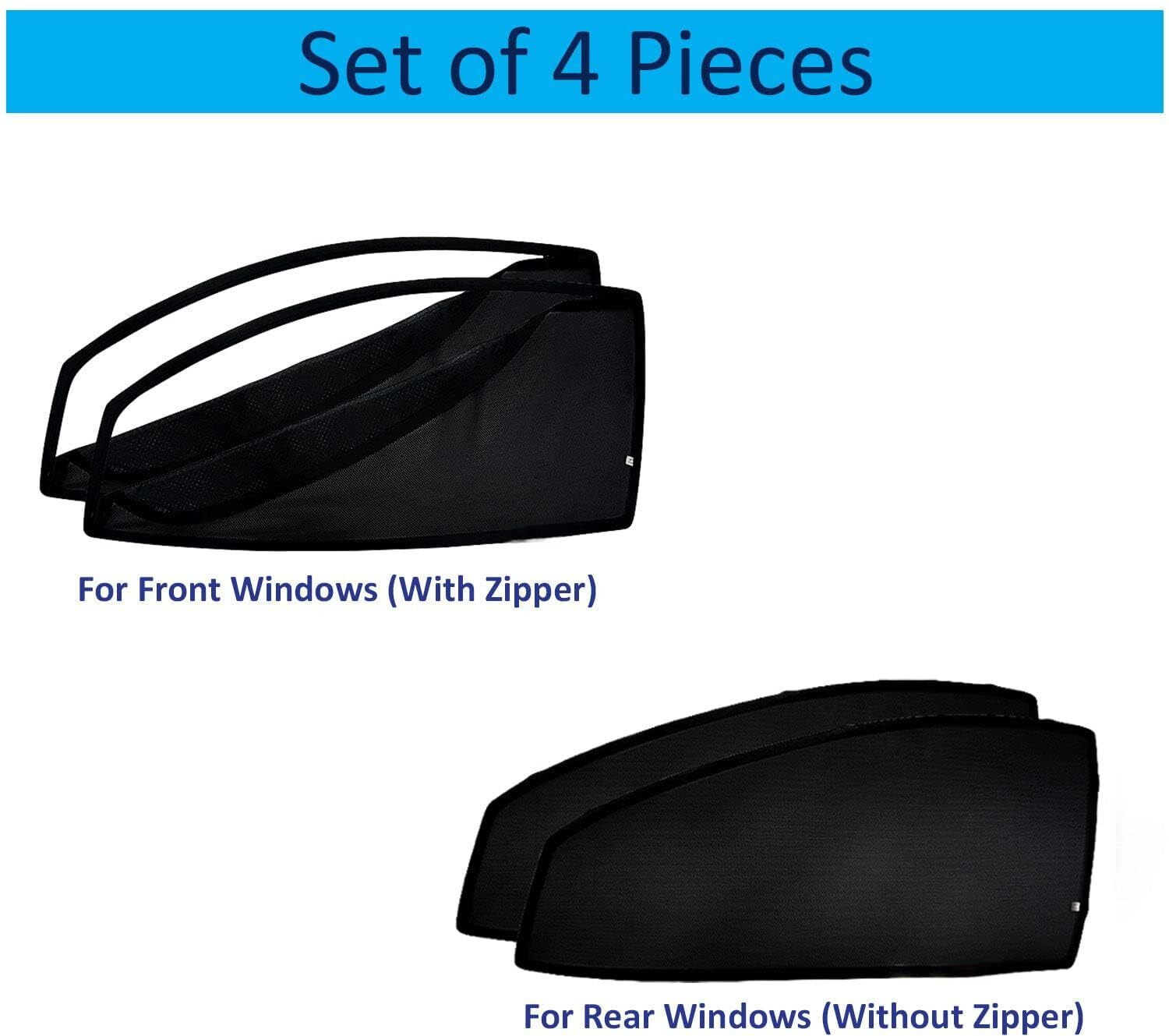 Image of GATIMAN Rear Window, Side Window Sun Shade For Mahindra Scorpio N
