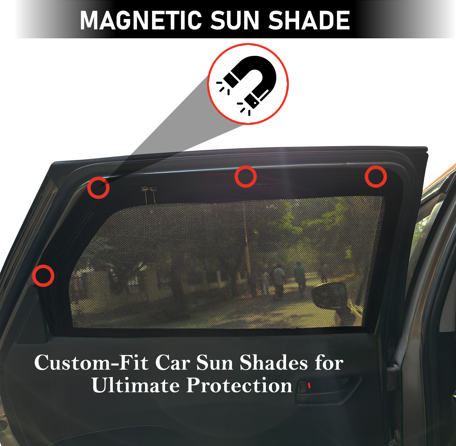 Image of autoluxer Side Window Sun Shade For Maruti Suzuki Baleno