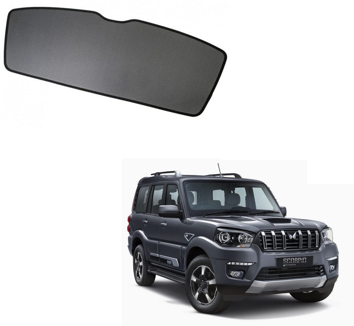 Image of KOZDIKO Rear Window Sun Shade For Mahindra Scorpio Classic